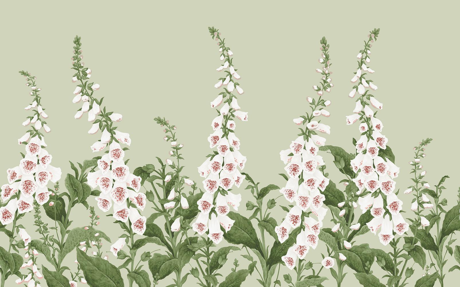 Foxglove Sage Bespoke Mural