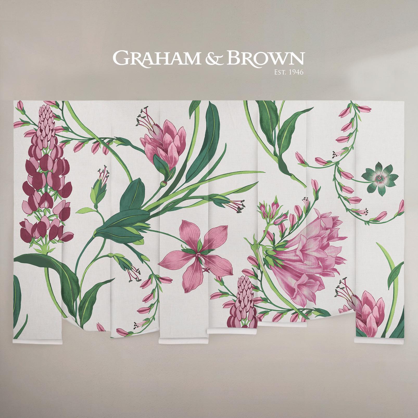 Botanist's Scroll Mauve Bespoke Mural
