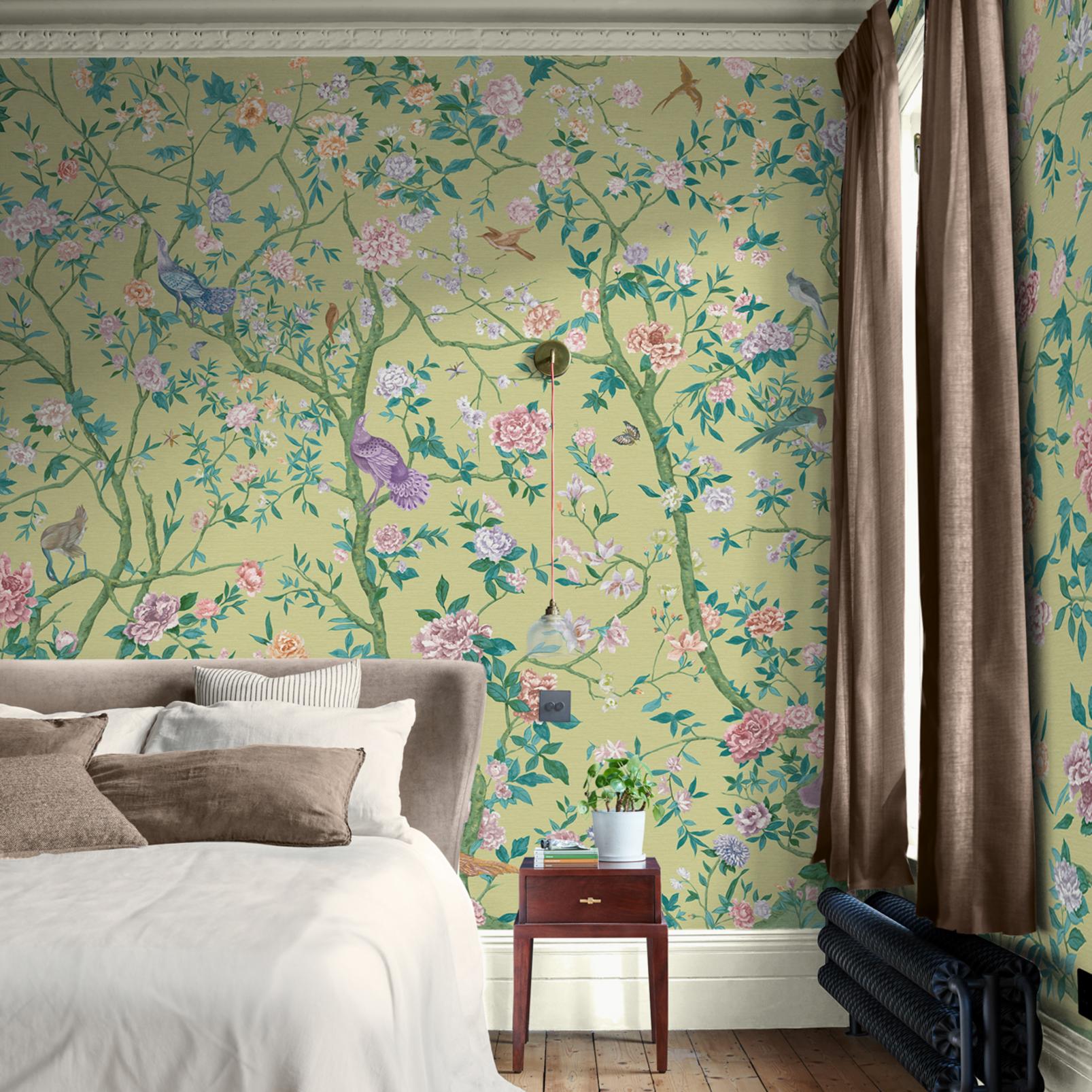 Chinoiserie Green Bespoke Mural