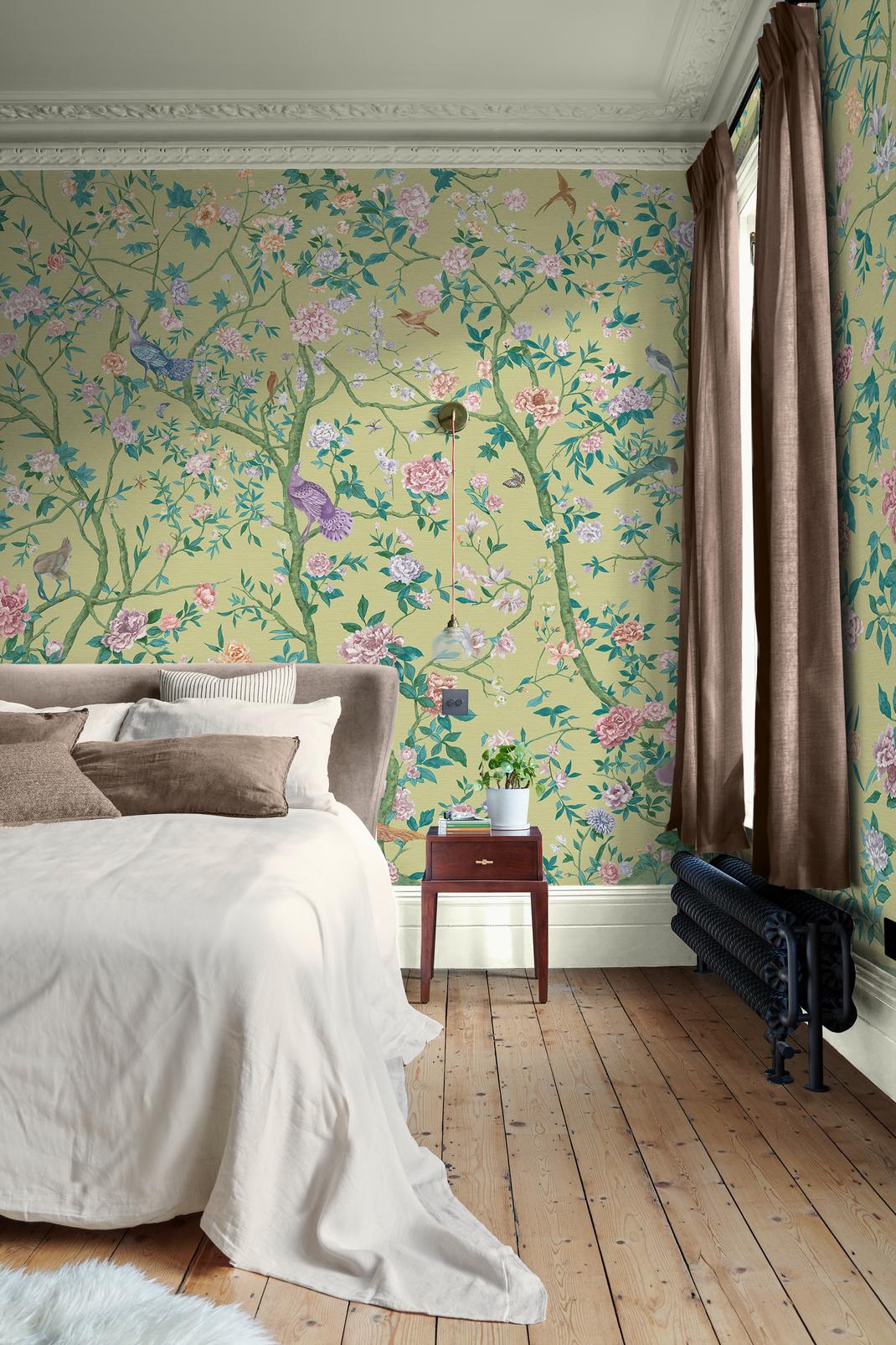 Chinoiserie Green Bespoke Mural