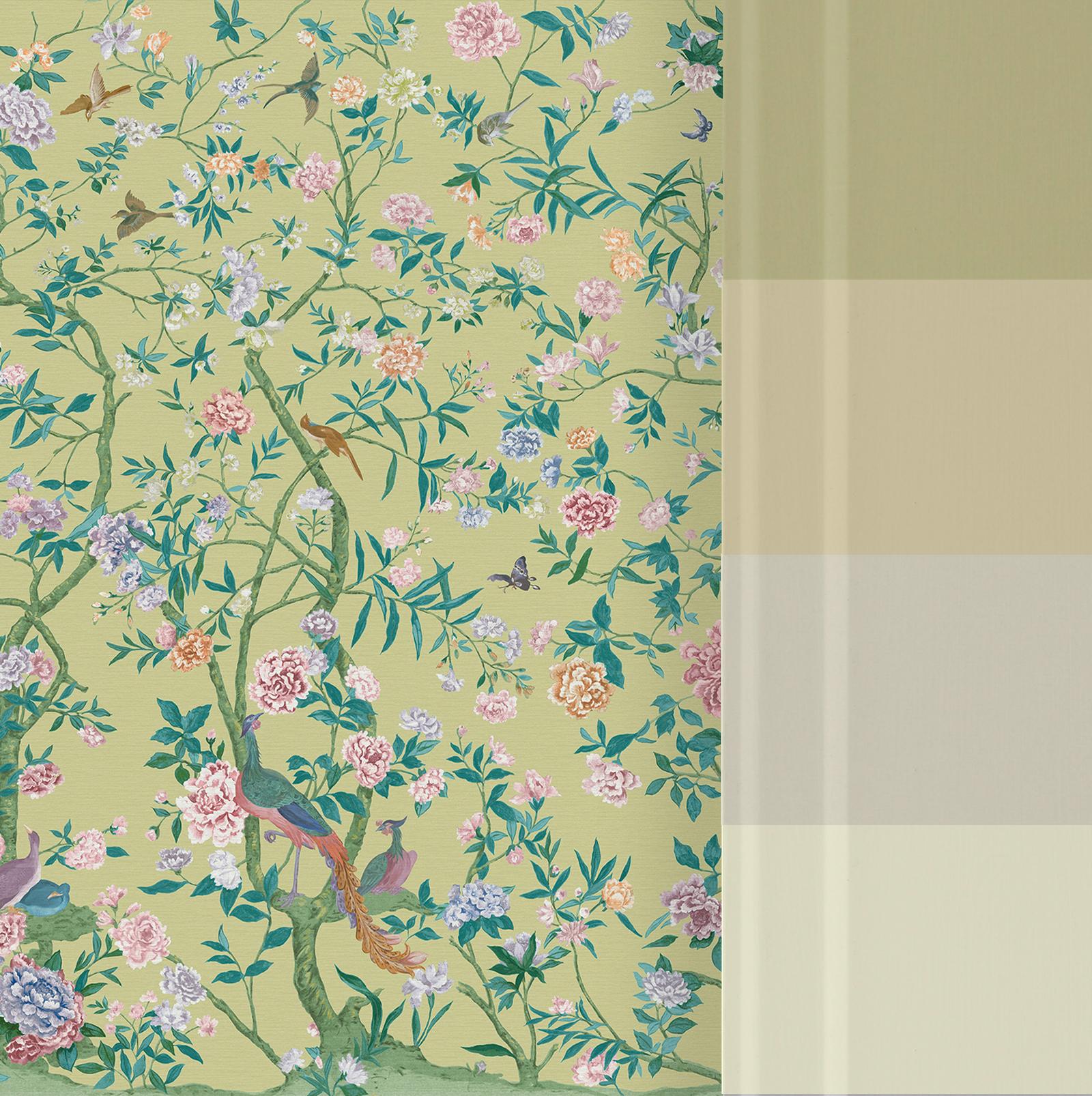 Chinoiserie Green Bespoke Mural