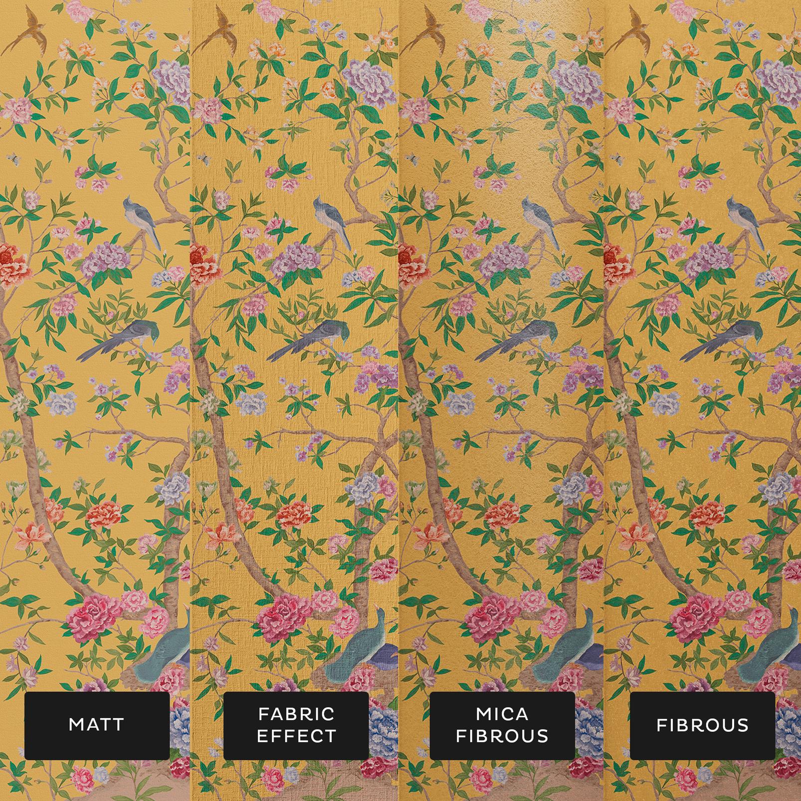 Chinoiserie Ochre Bespoke Mural