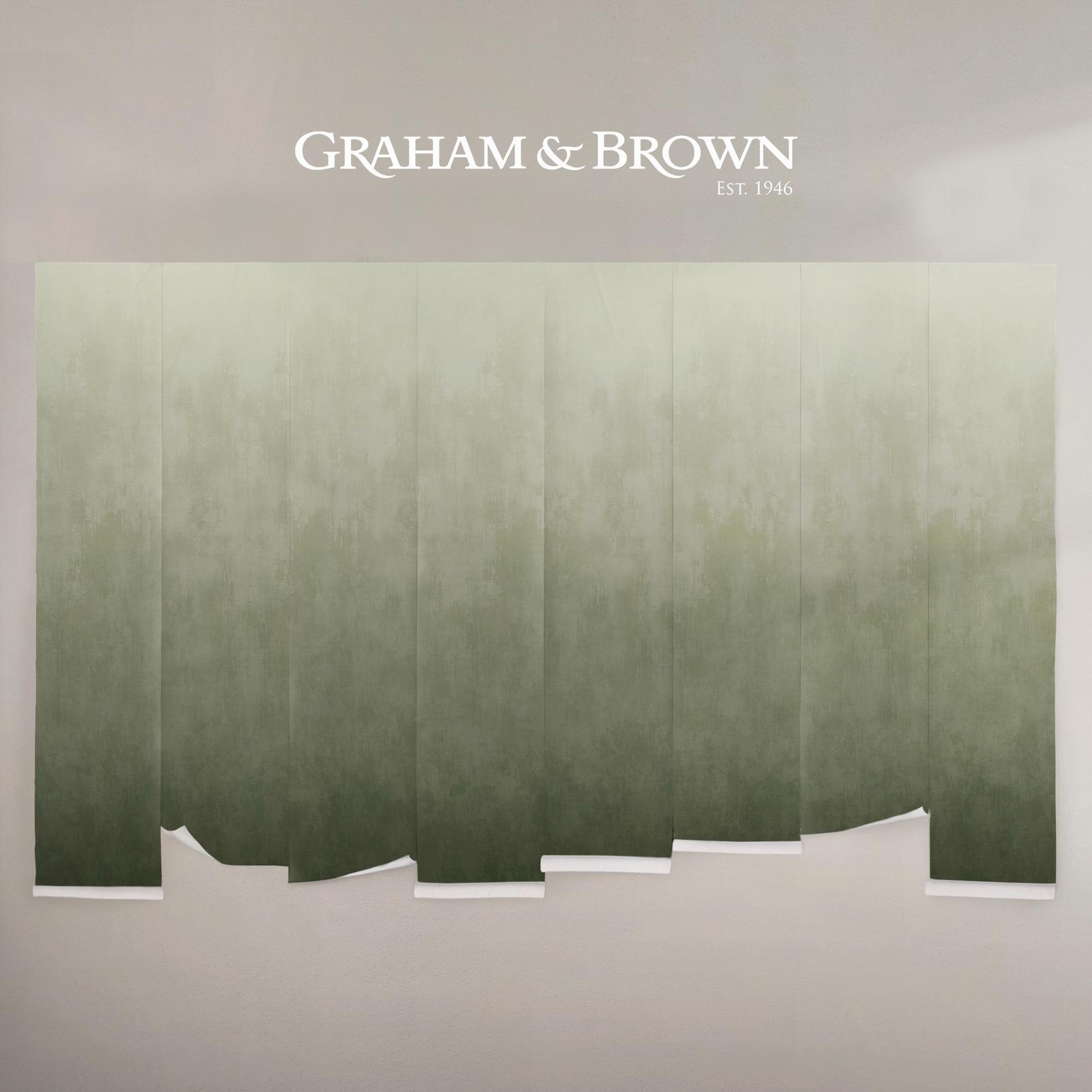 Oblique Ink Olive Bespoke Mural