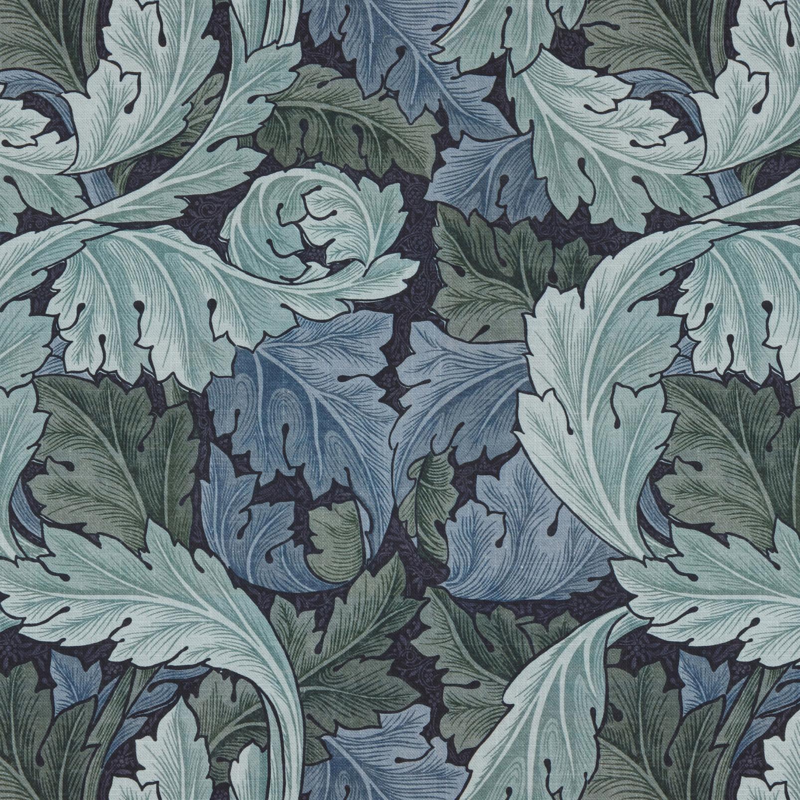 Acanthus Indigo Curtains