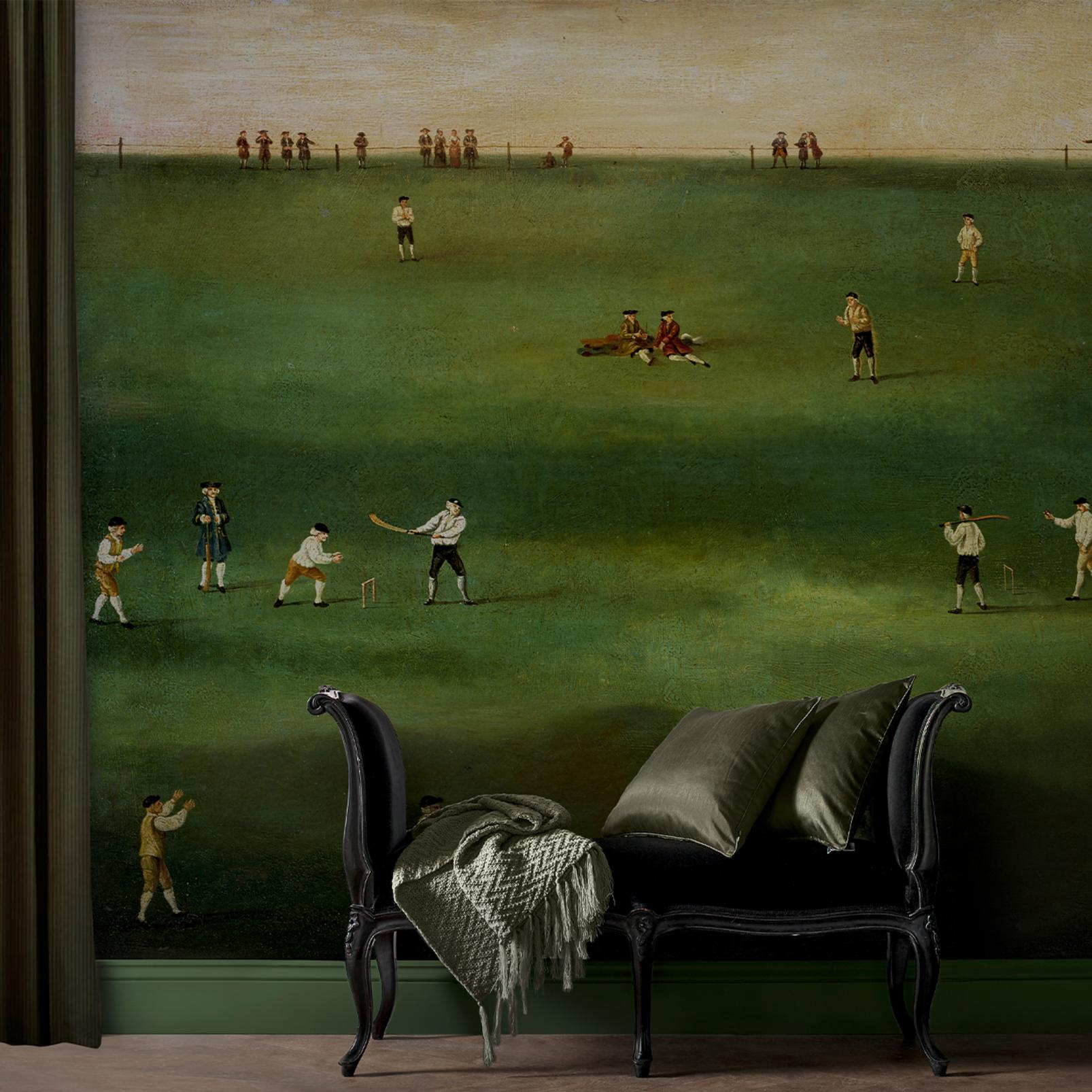 An Exact Representation of the Game of Cricket Bespoke Mural