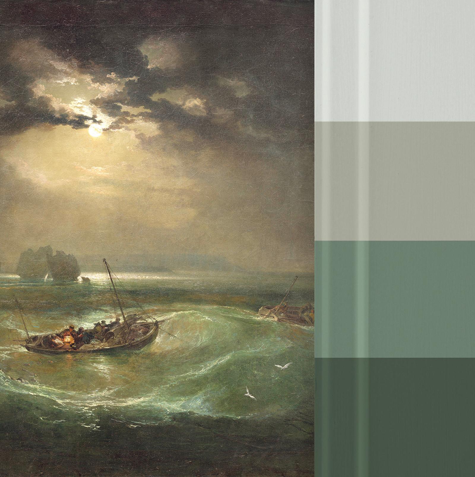 Fishermen at Sea Bespoke Mural