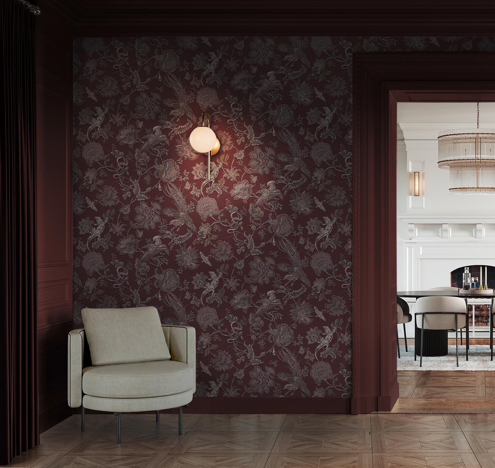 Eternal Weave Damson Wallpaper Eternal Weave Damson Wallpaper