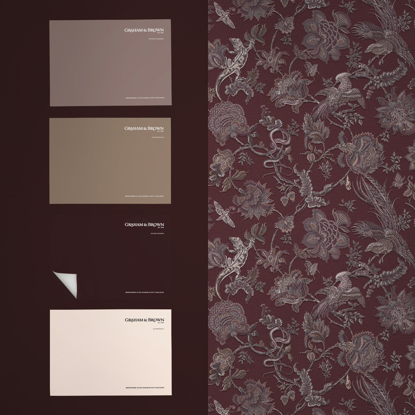 Eternal Weave Damson Wallpaper Eternal Weave Damson Wallpaper