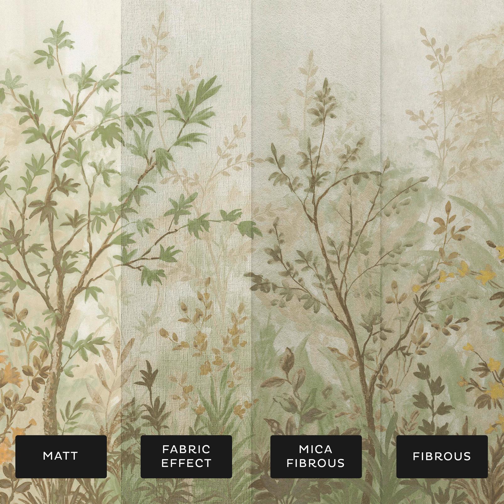 Forest in Bloom Sage Bespoke Mural