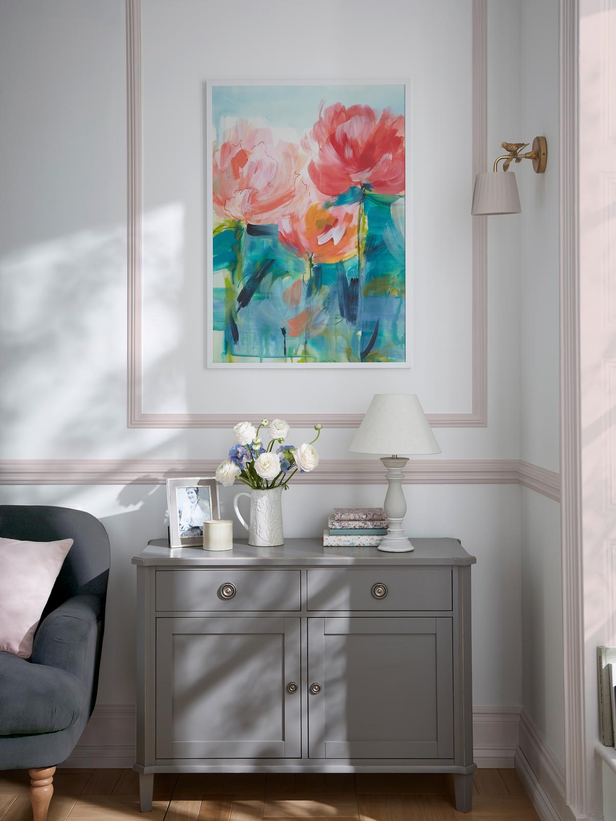 Abstract Peonies Wall Art