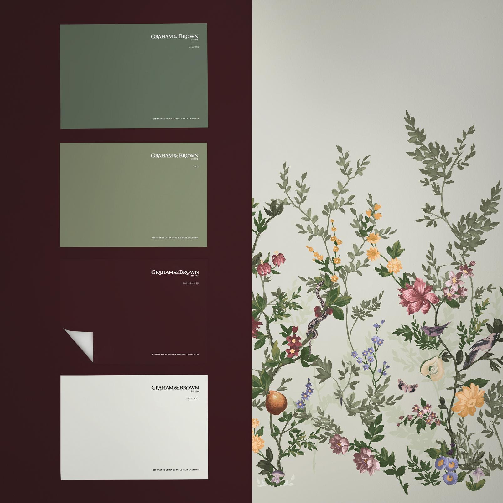 Allurium Sage Bespoke Mural