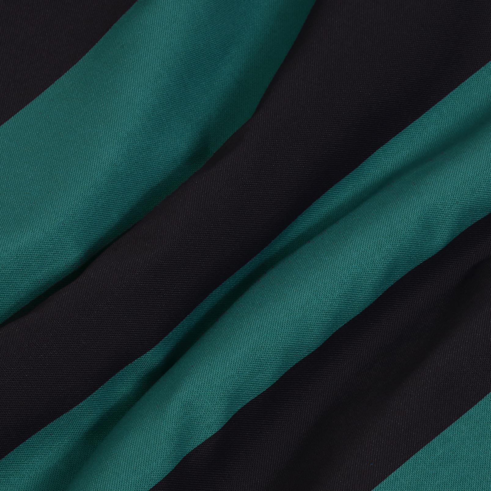 Équilibre Stripe Navy Curtain