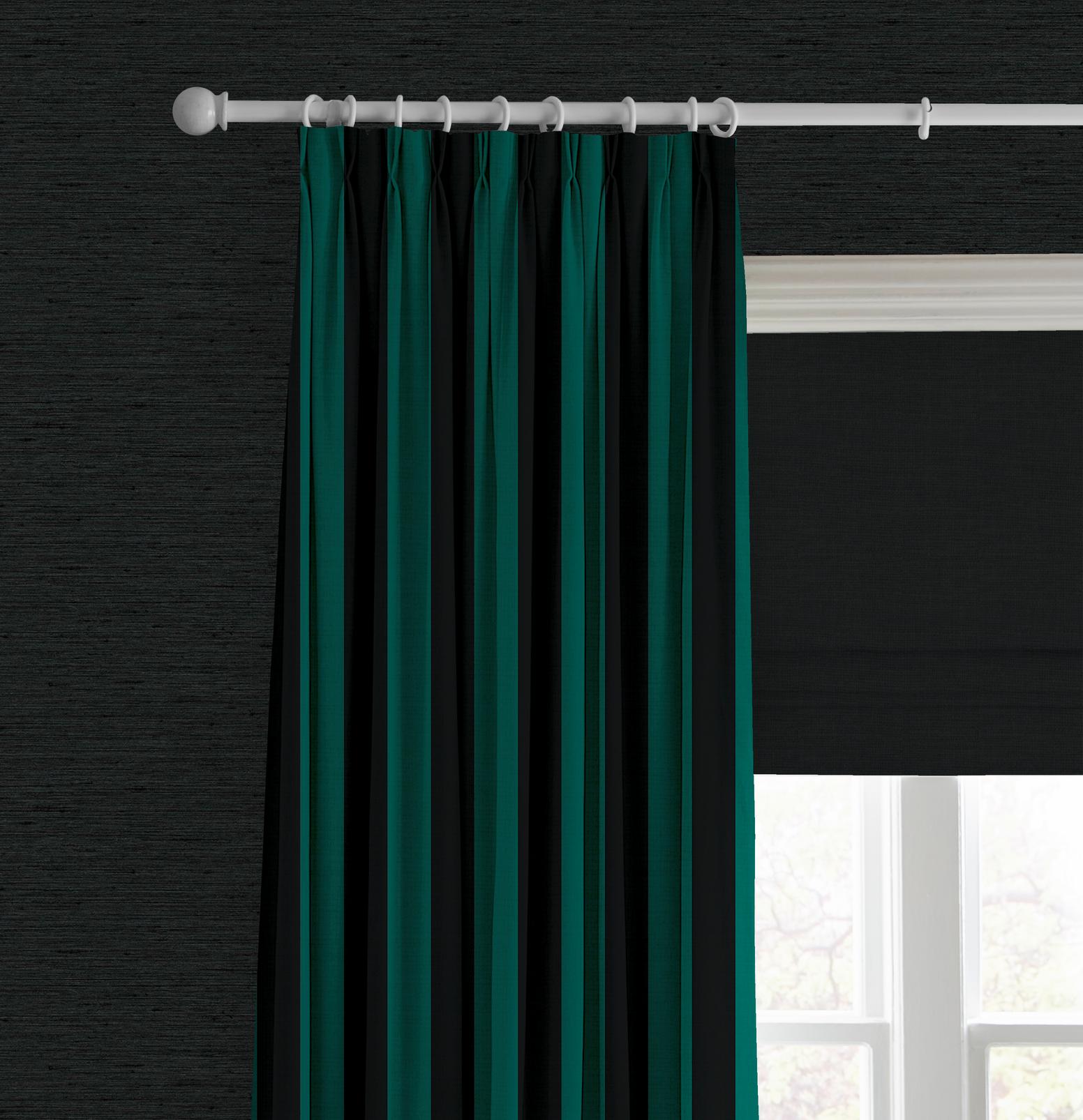 Équilibre Stripe Navy Curtain