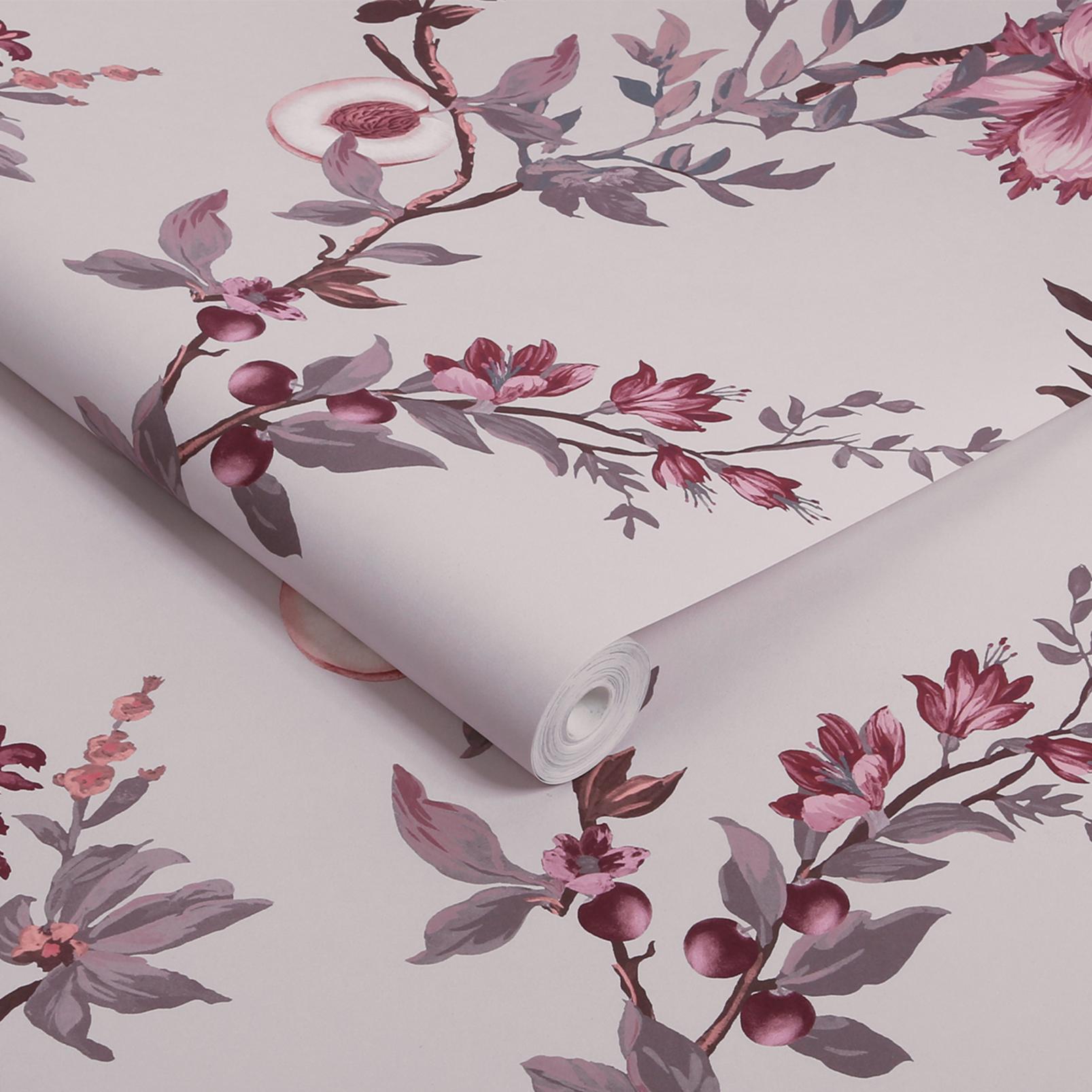 Allurium Pink Wallpaper
