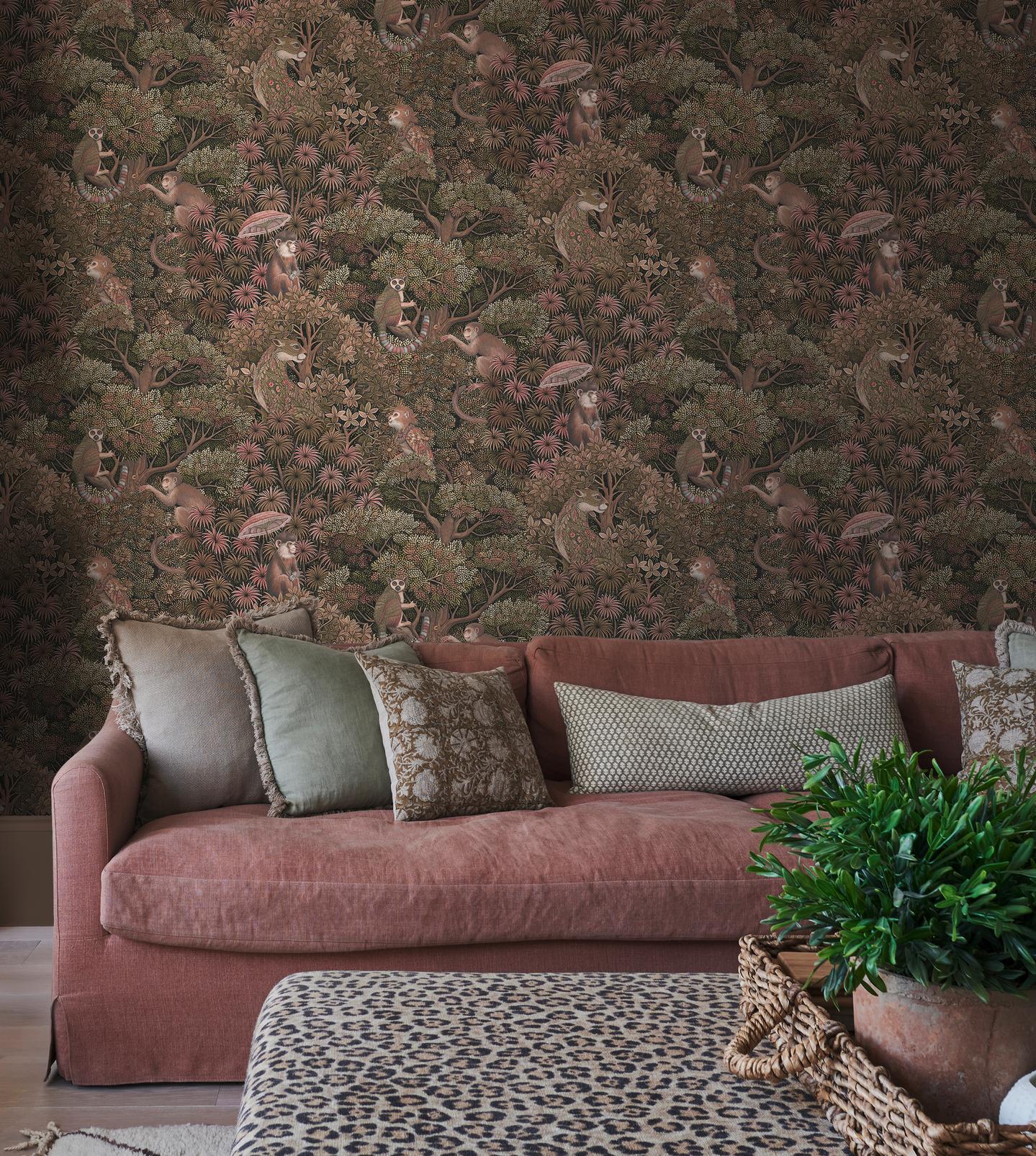 Treetop Troop Damson Wallpaper Treetop Troop Damson Wallpaper