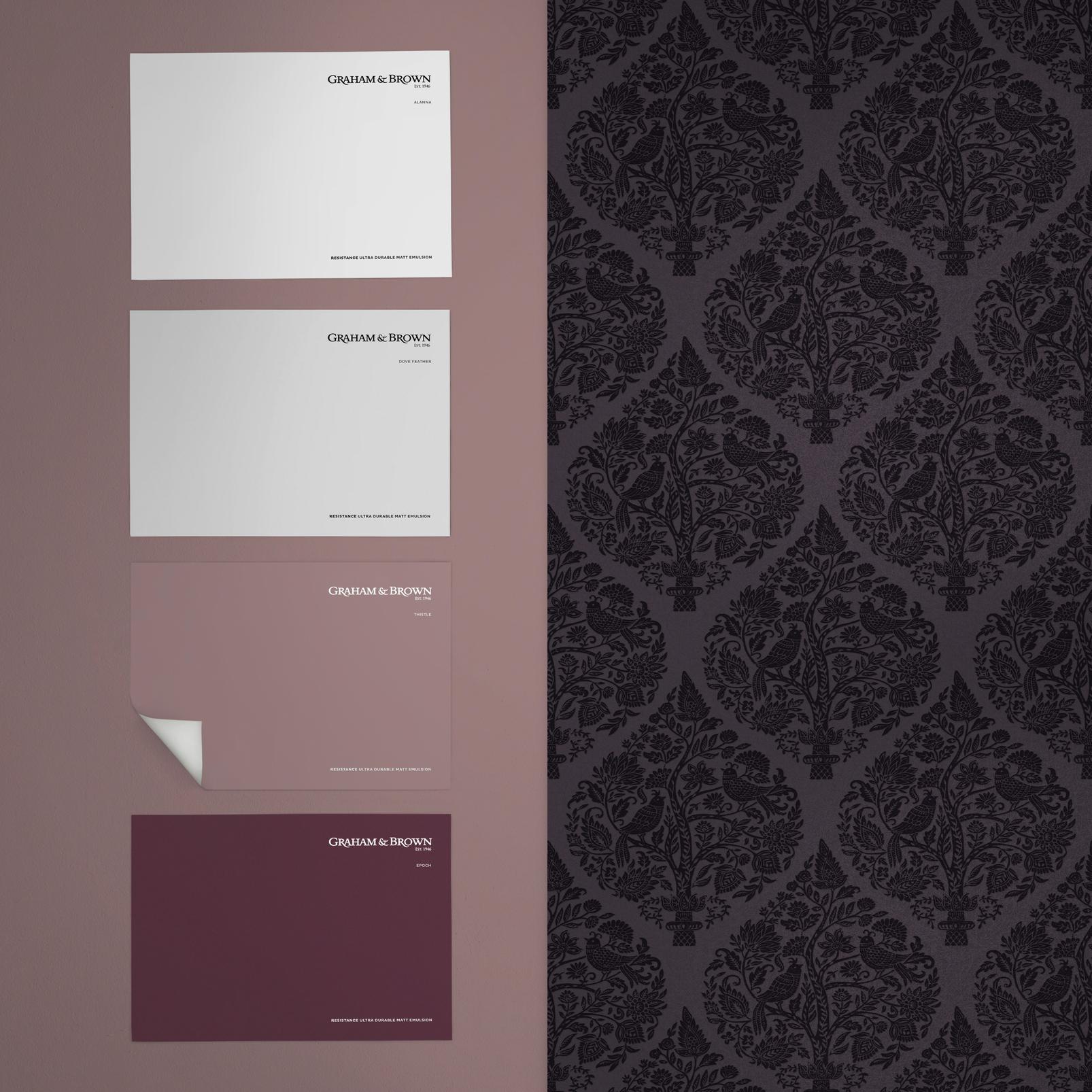 Woodland Fable Plum Wallpaper Woodland Fable Plum Wallpaper