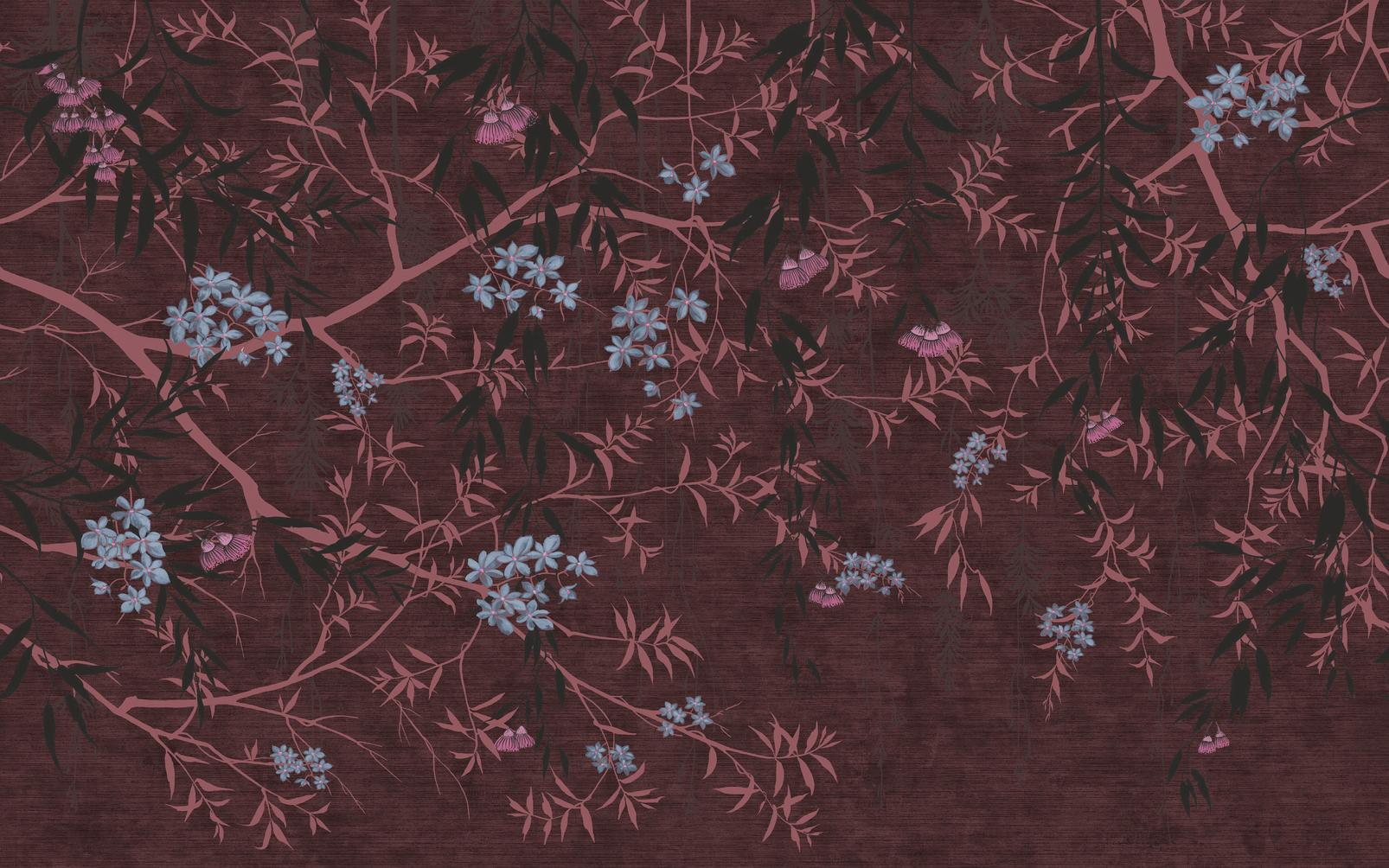 Obassia Damson Bespoke Mural Obassia Damson Bespoke Mural