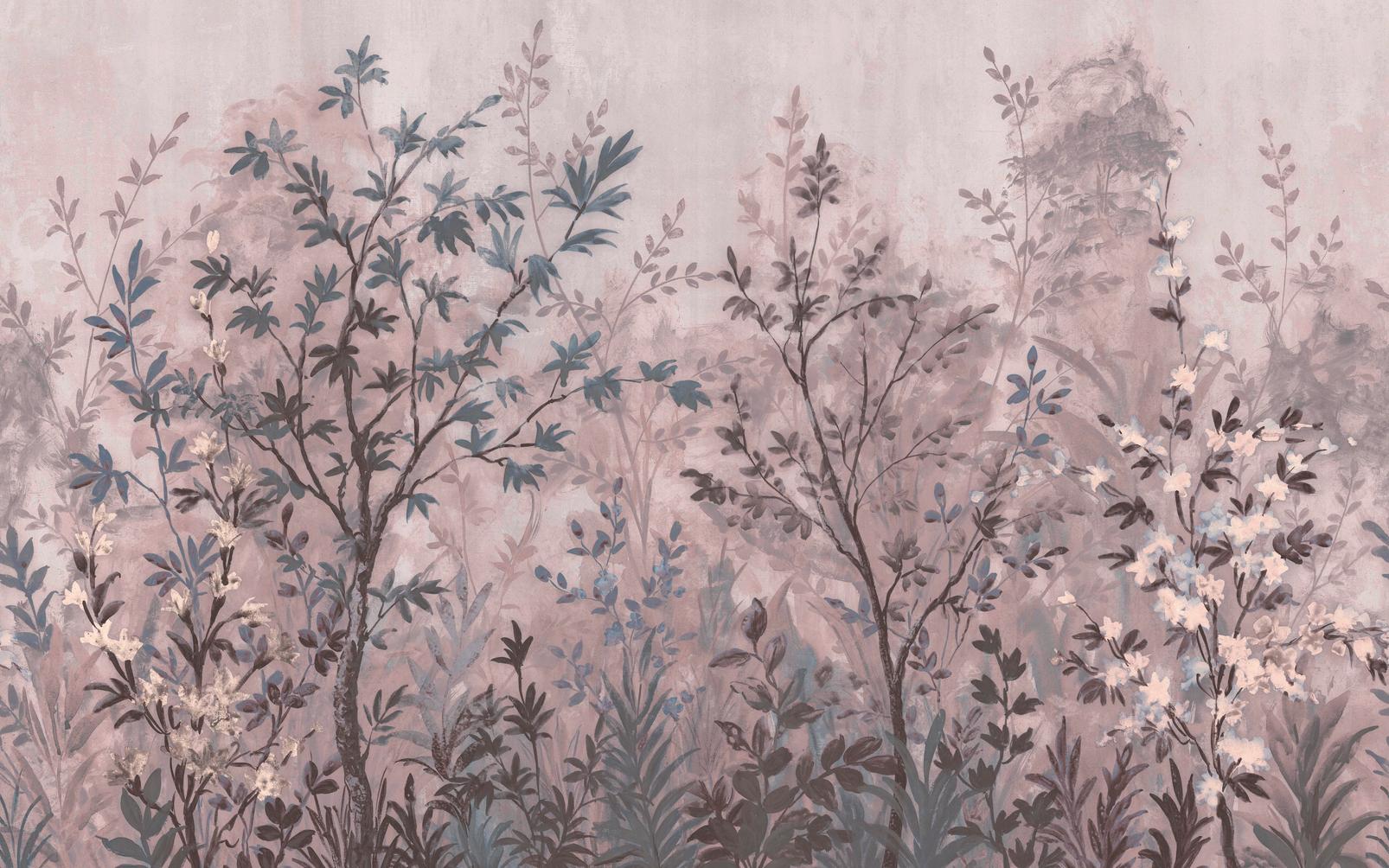 Forest in Bloom Blush Bespoke Mural