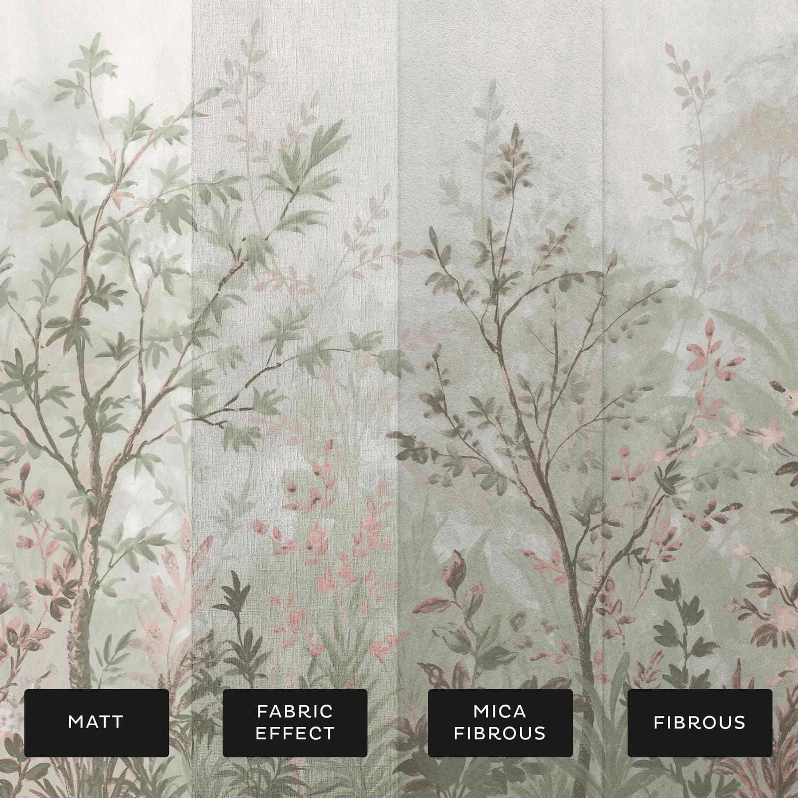 Forest in Bloom Soft Green Bespoke Mural