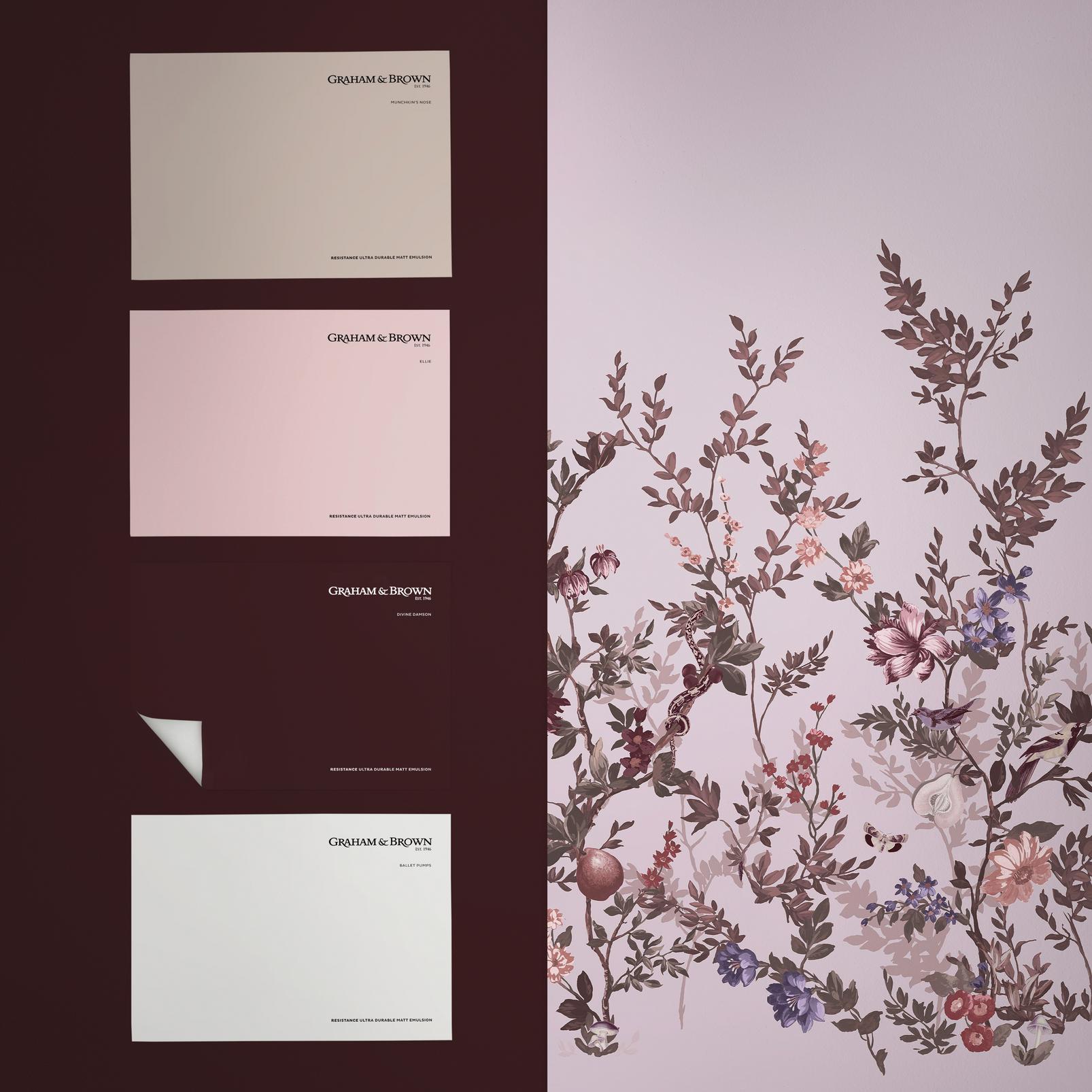 Allurium Pink Bespoke Mural Allurium Pink Bespoke Mural