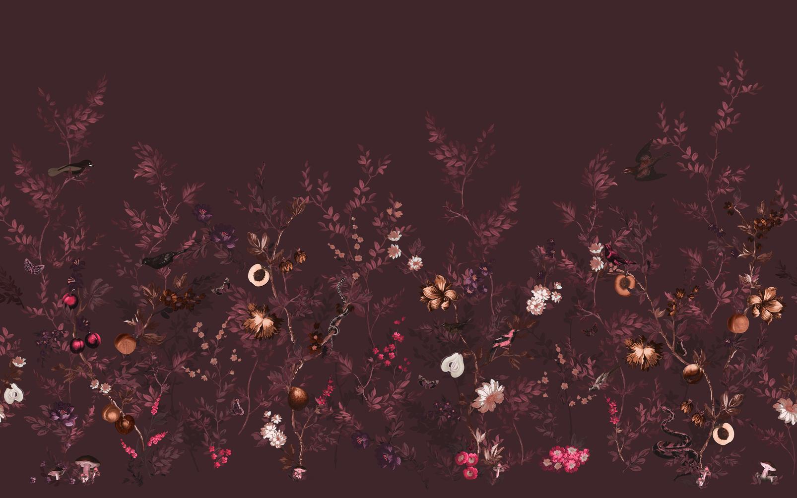 Allurium Damson Bespoke Mural