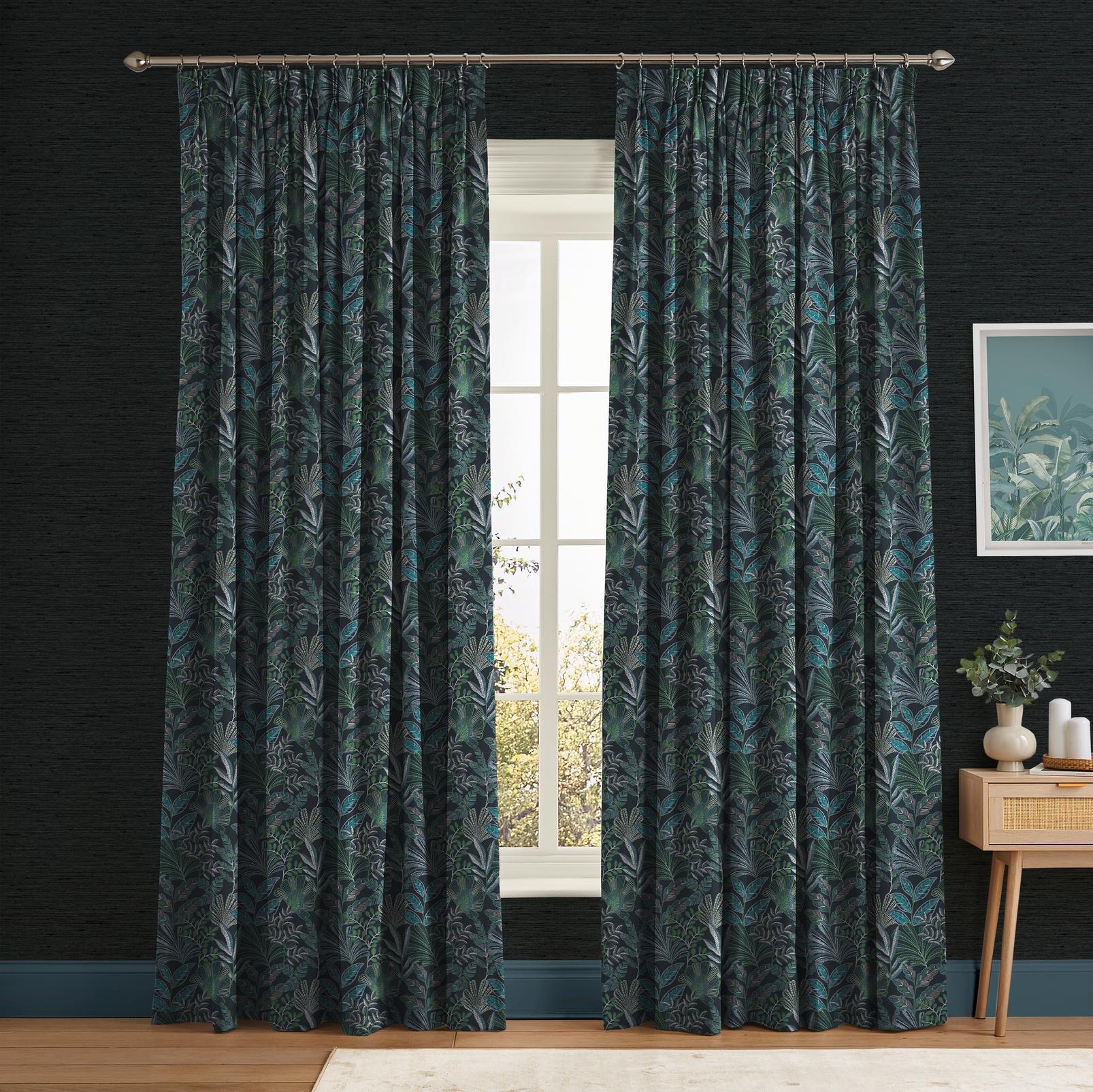 Vendura Weave Navy Curtain