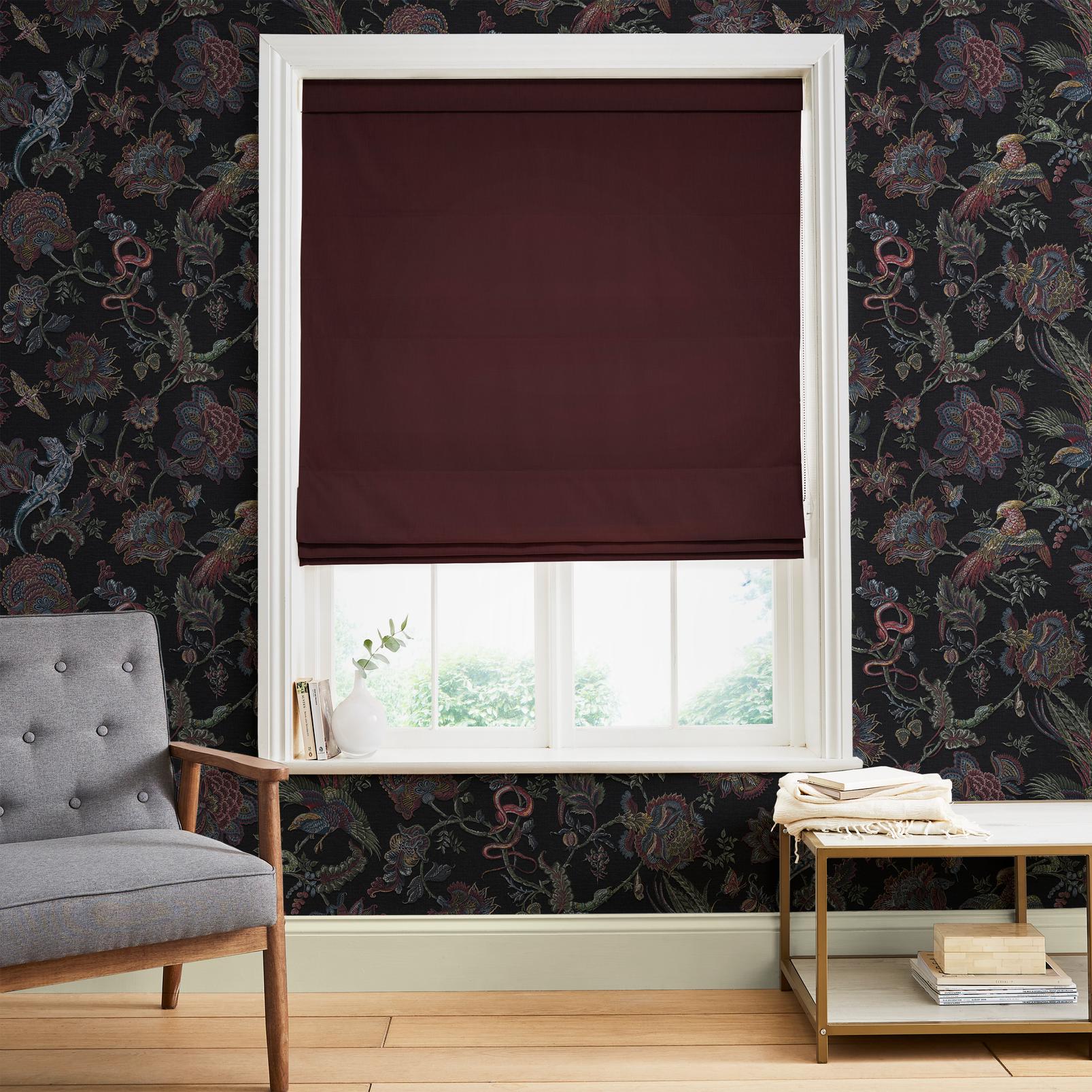 Divine Damson Roman Blind