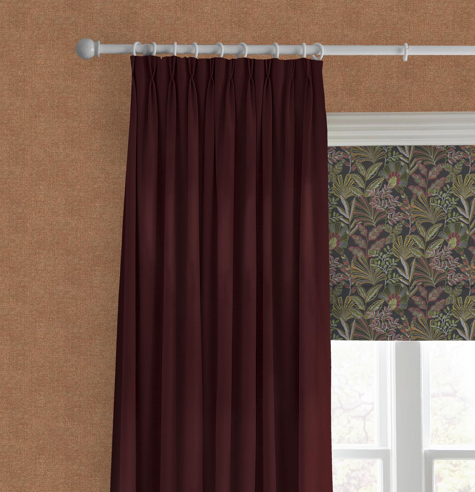 Vendura Weave Black & Damson Roman Blind Vendura Weave Black & Damson Roman Blind