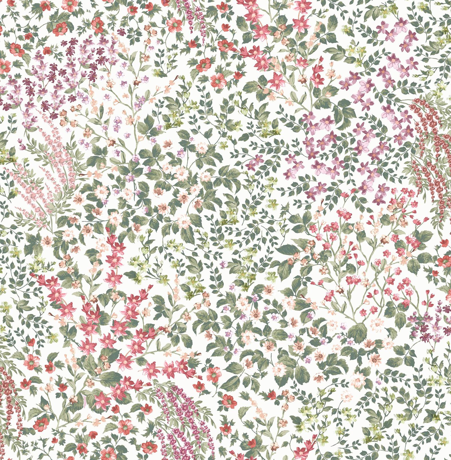 Painterly Flora Day Wallpaper