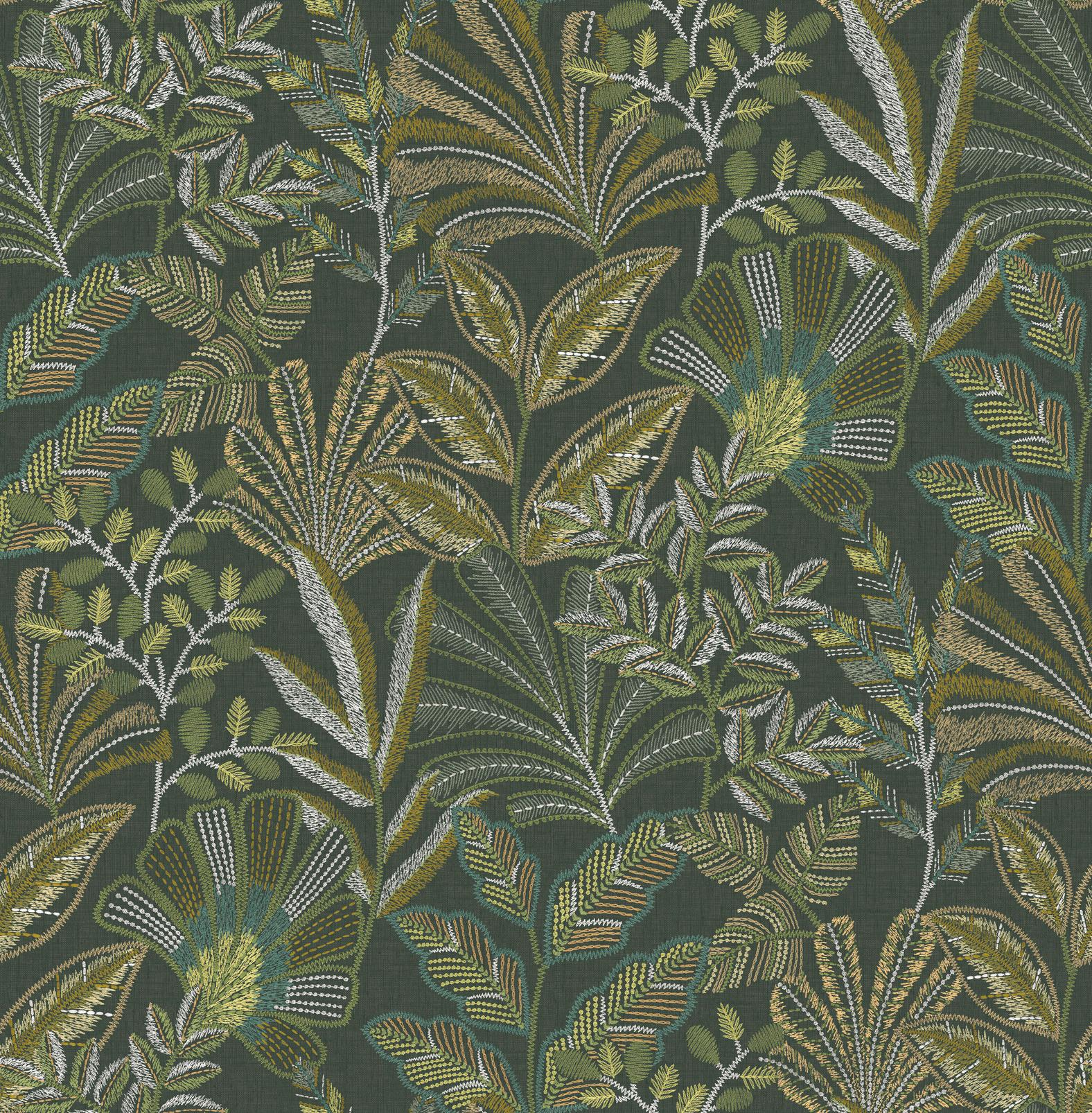 Vendura Weave Emerald Wallpaper