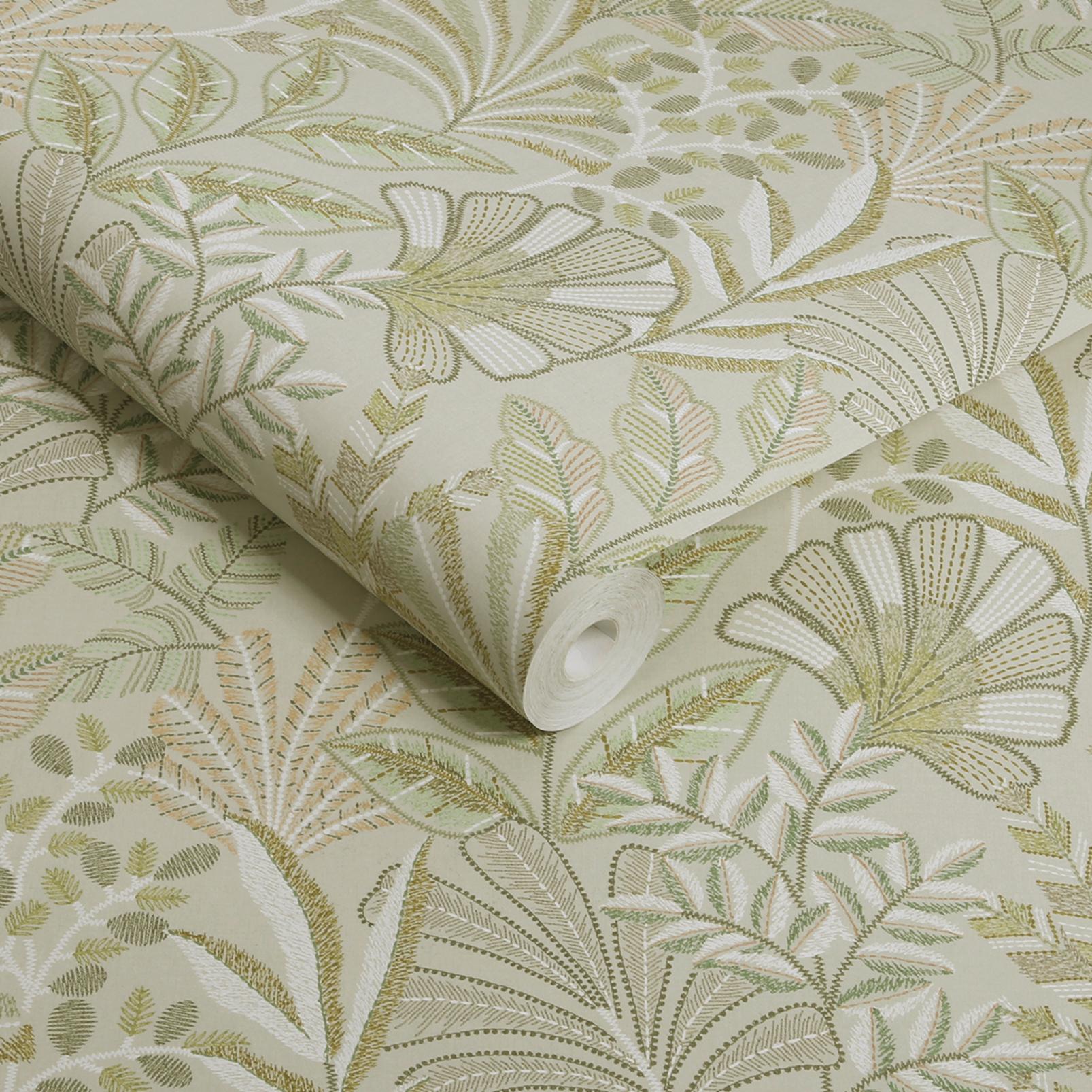 Vendura Weave Sage Wallpaper