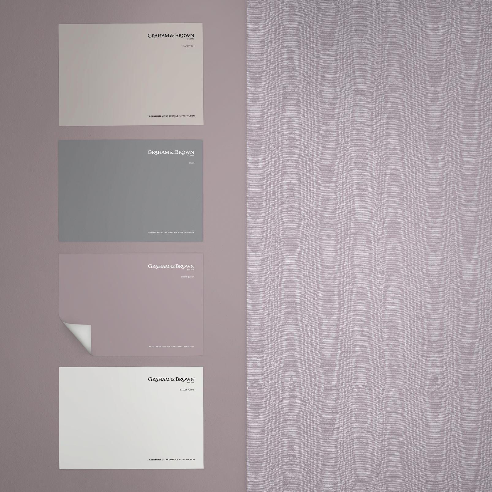Moire Lavender Wallpaper Moire Lavender Wallpaper
