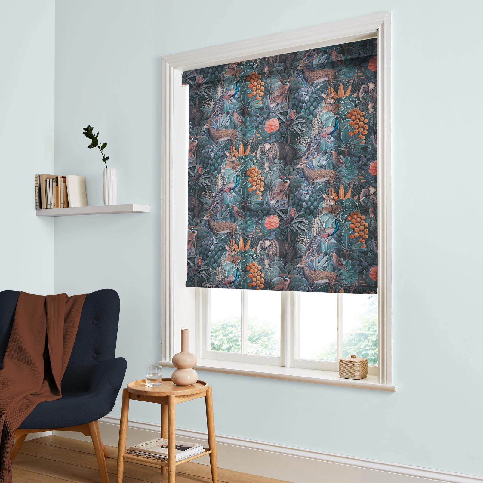 Jungle Jamboree Navy Roller Blind