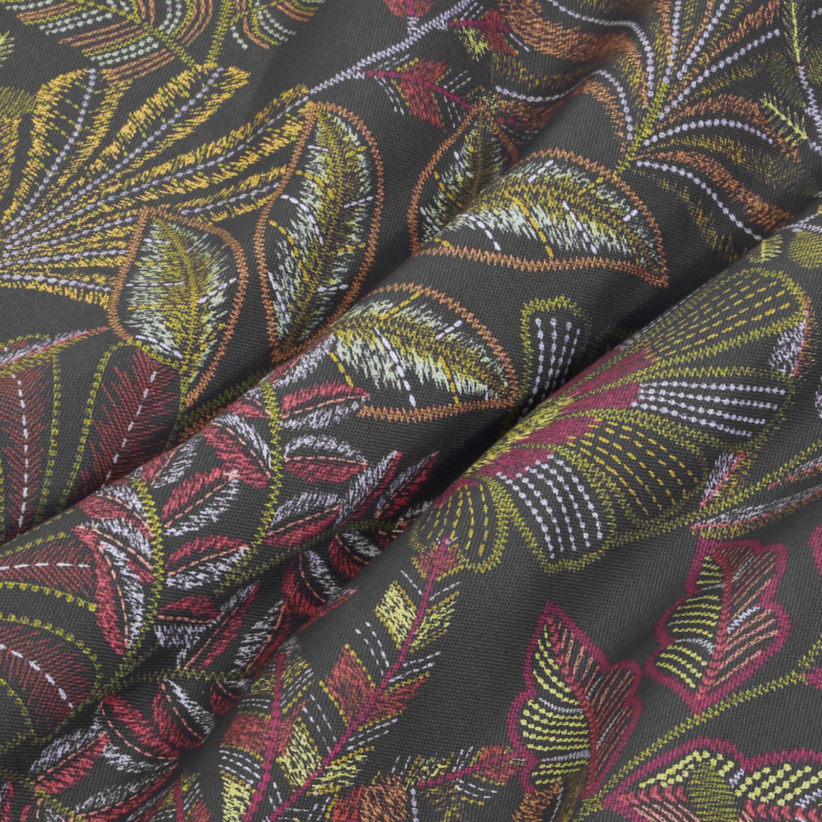 Vendura Weave Black & Damson Curtain Vendura Weave Black & Damson Curtain