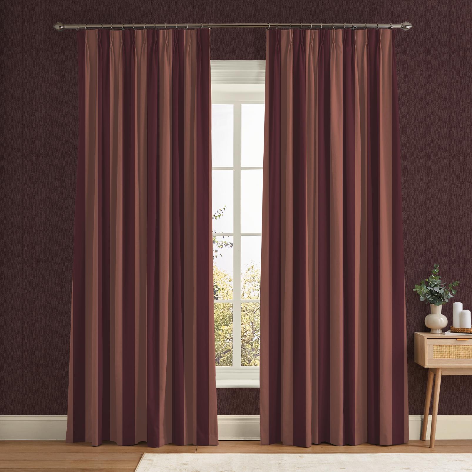 Équilibre Stripe Purple Curtain Équilibre Stripe Purple Curtain
