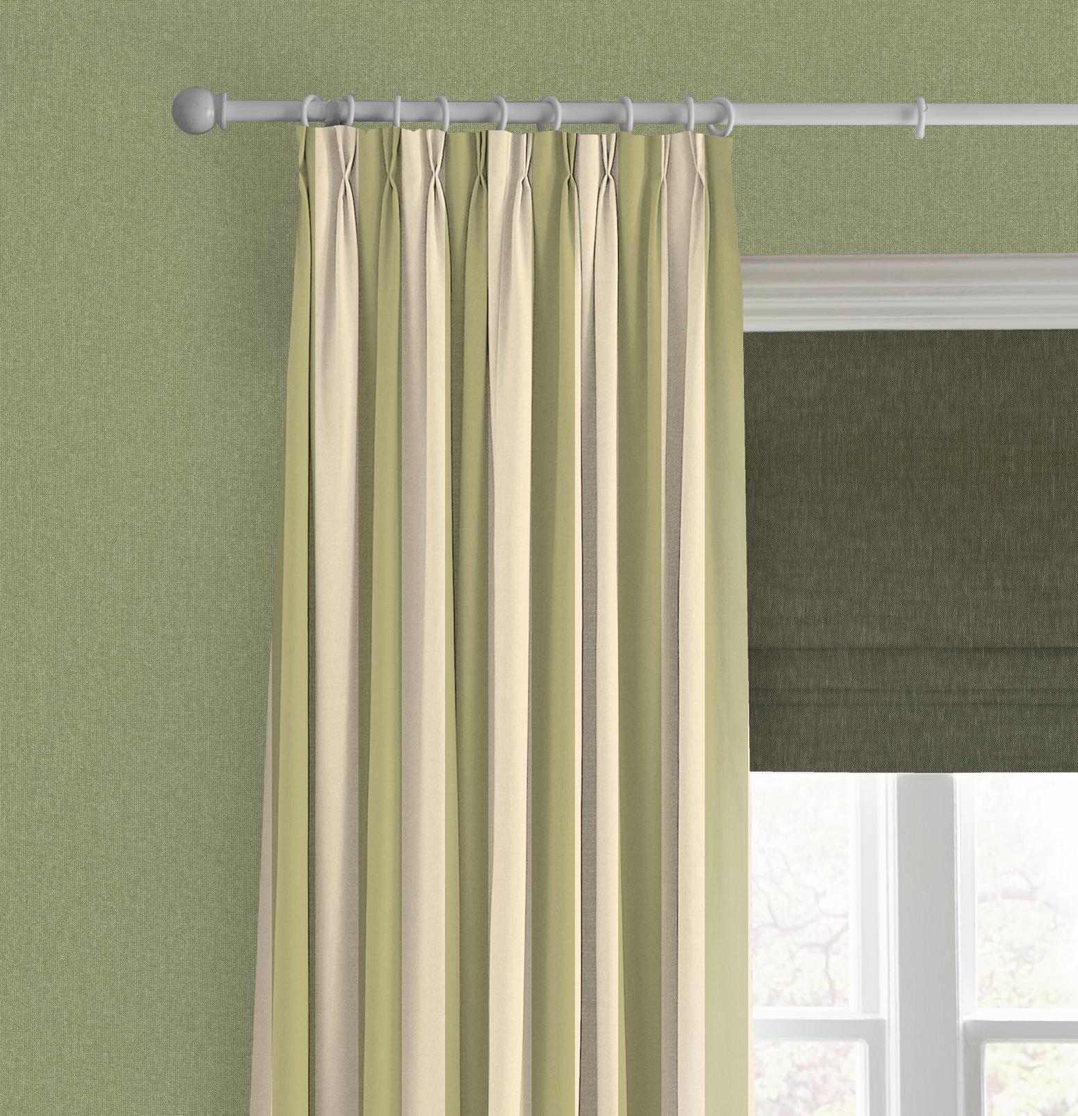 Équilibre Stripe Sage Curtain Équilibre Stripe Sage Curtain