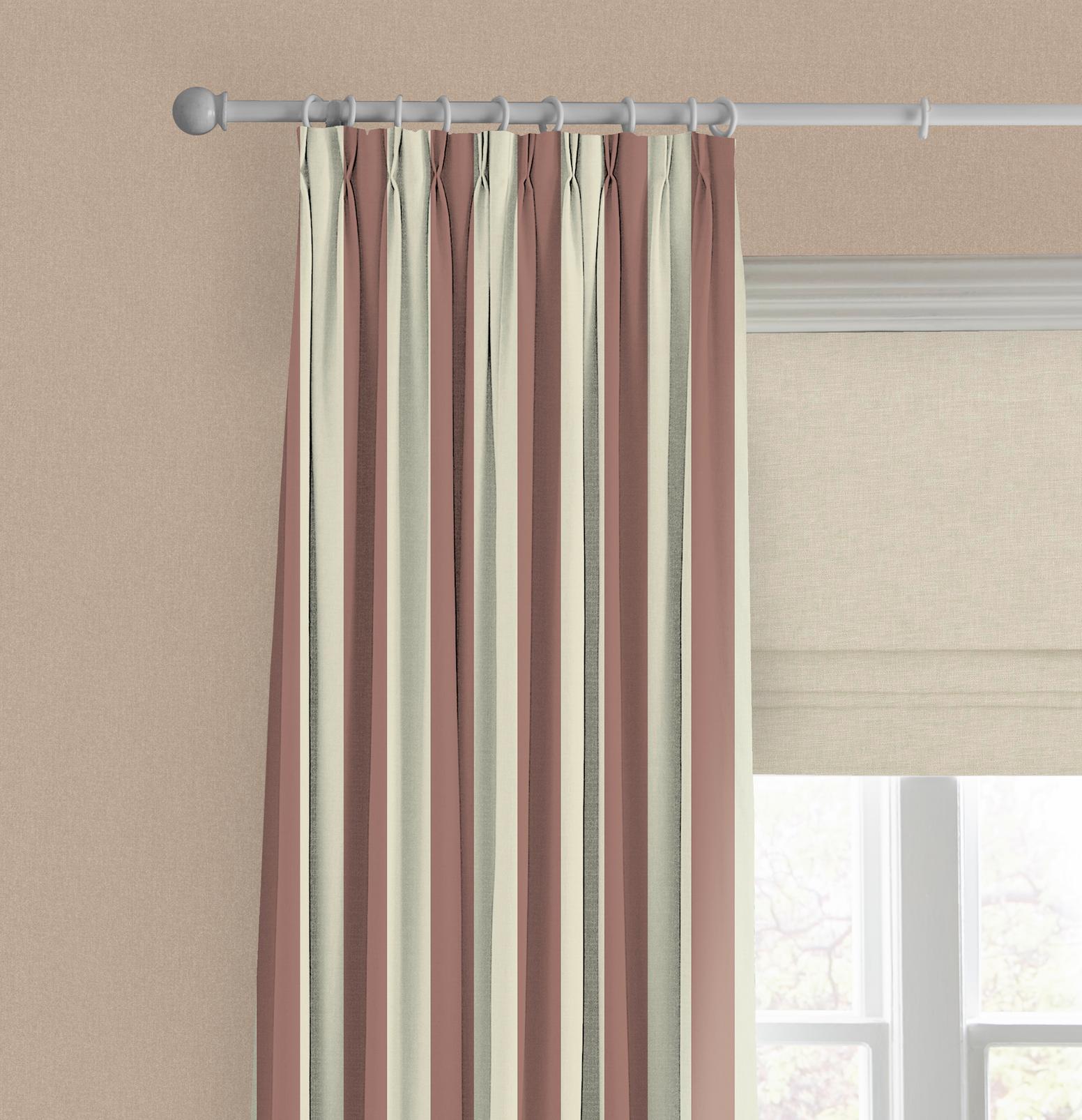 Équilibre Stripe Mauve Curtain