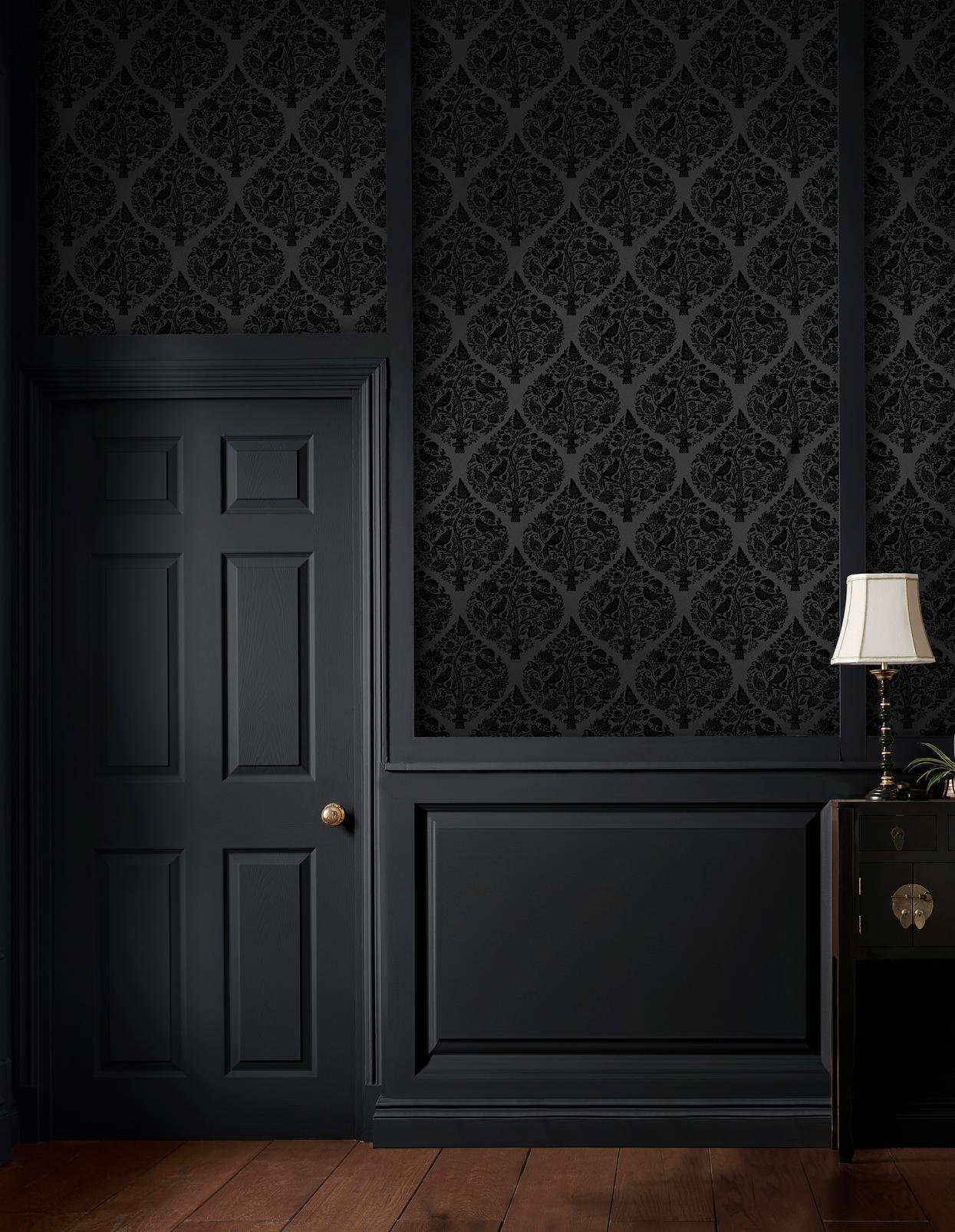 Woodland Fable Noir Wallpaper Woodland Fable Noir Wallpaper