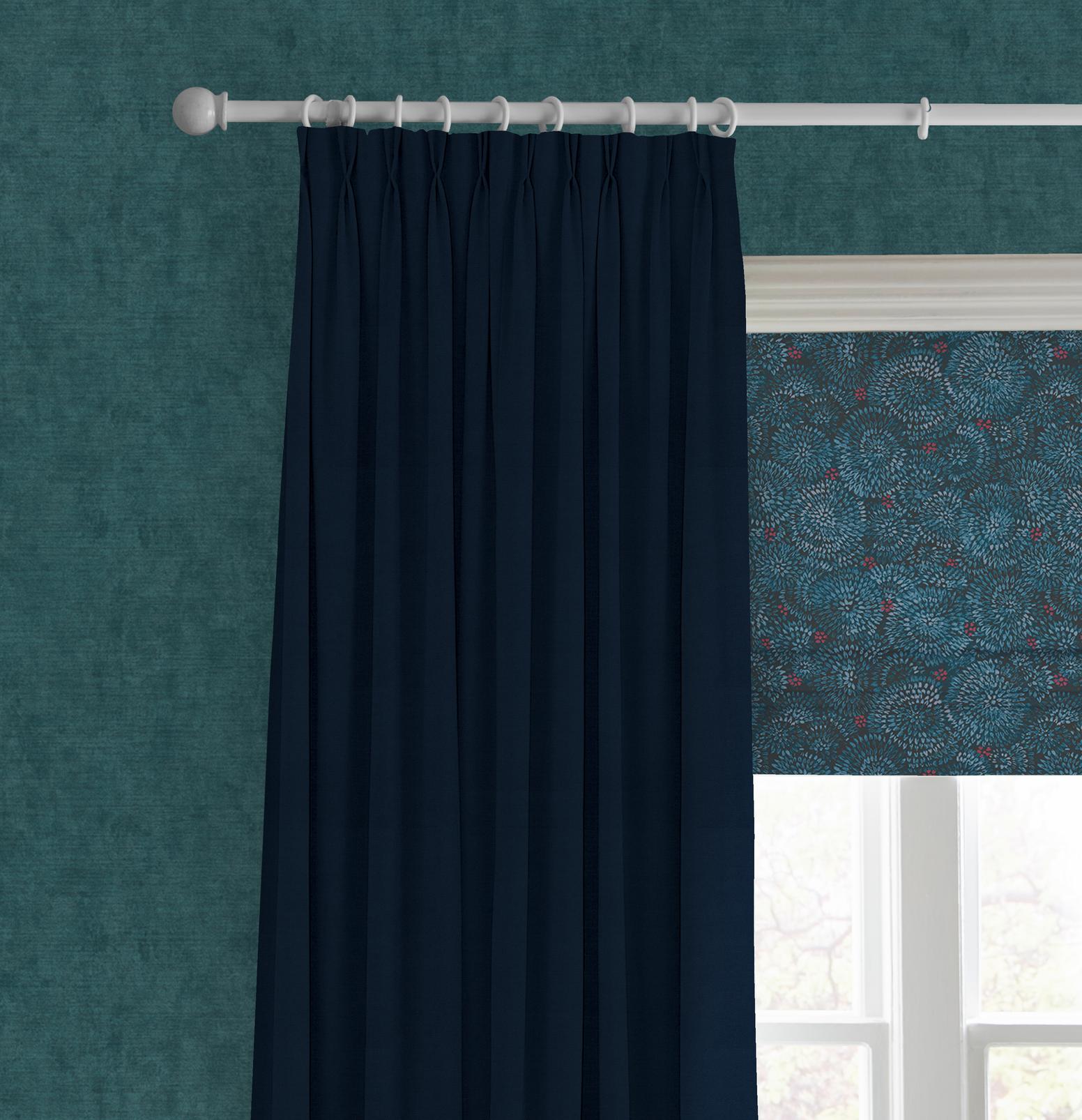 Above the Canopy Midnight Navy Roman Blind Above the Canopy Midnight Navy Roman Blind