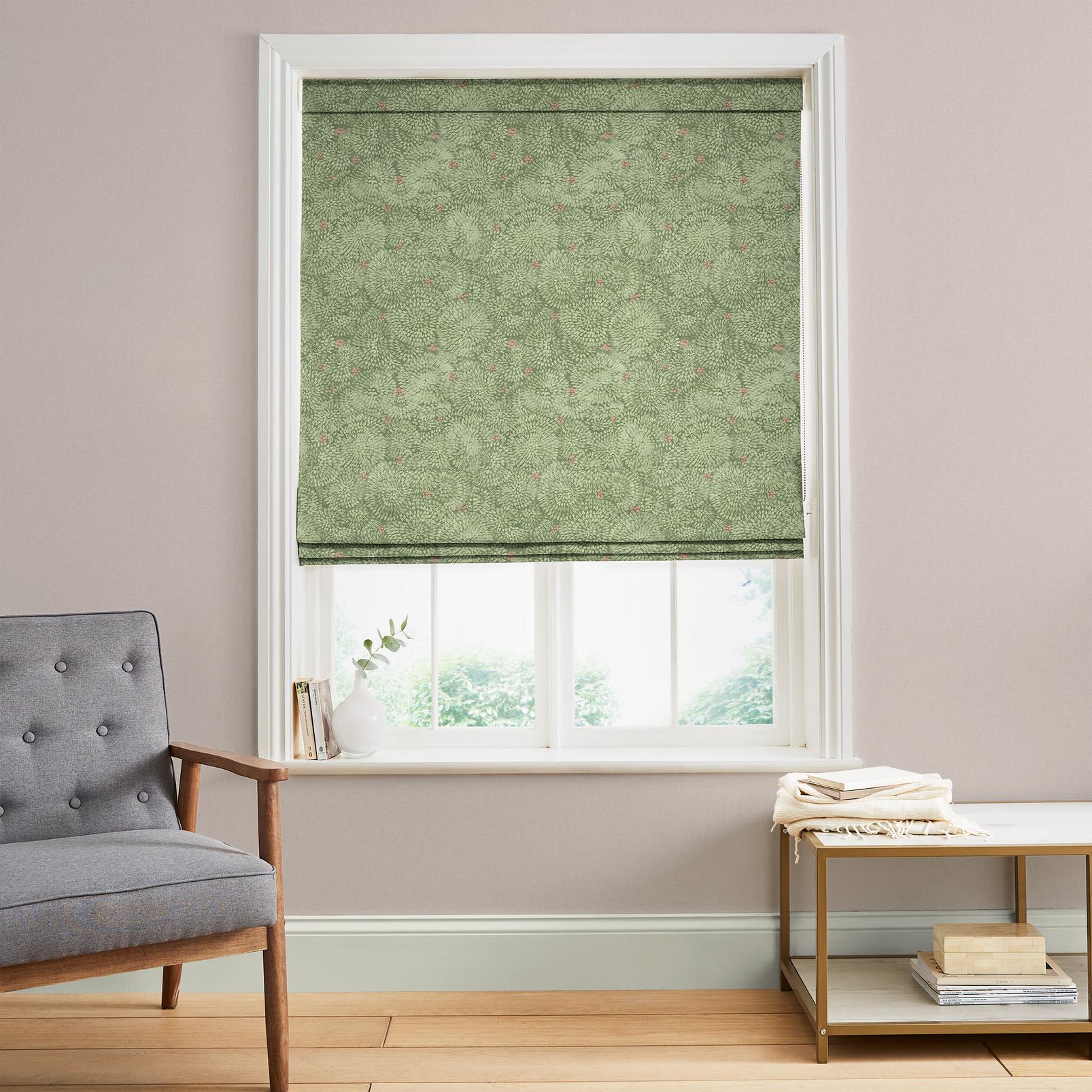 Above the Canopy Sage Roman Blind Above the Canopy Sage Roman Blind
