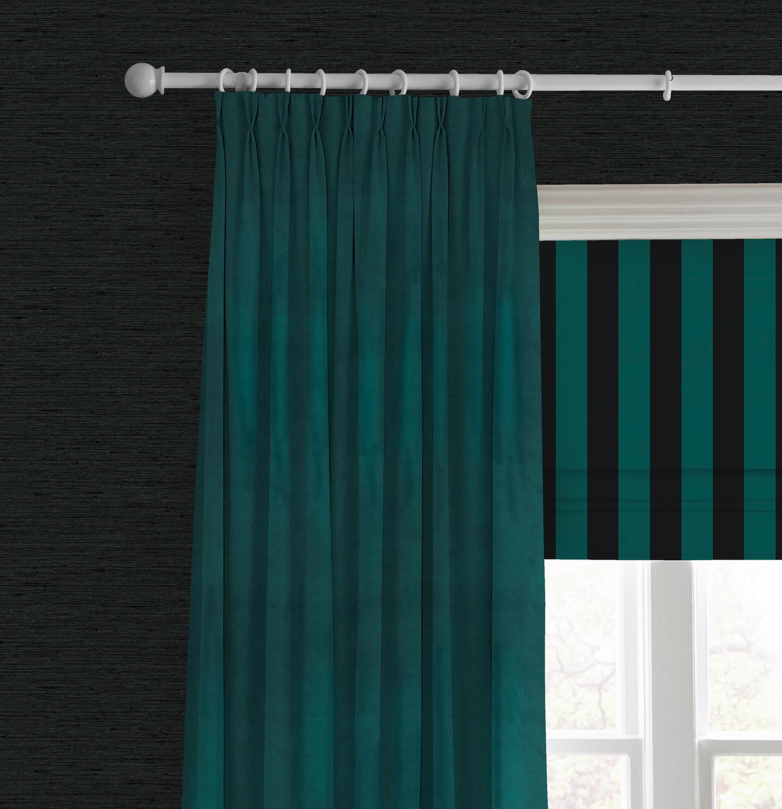 Équilibre Stripe Navy Roman Blind Équilibre Stripe Navy Roman Blind