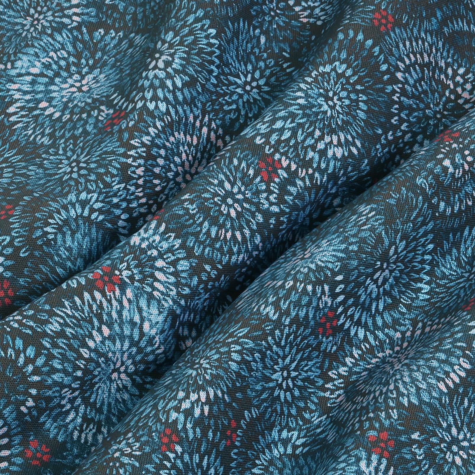 Above the Canopy Midnight  Navy Curtain