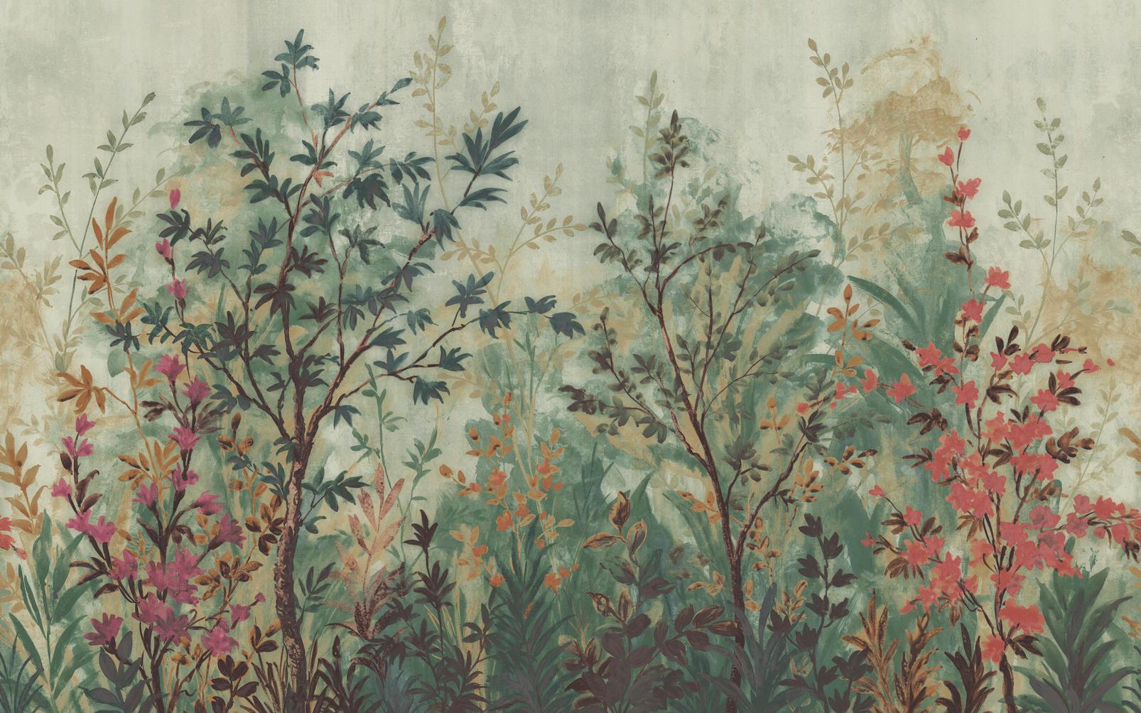 Forest in Bloom Evergreen Bespoke Mural Forest in Bloom Evergreen Bespoke Mural