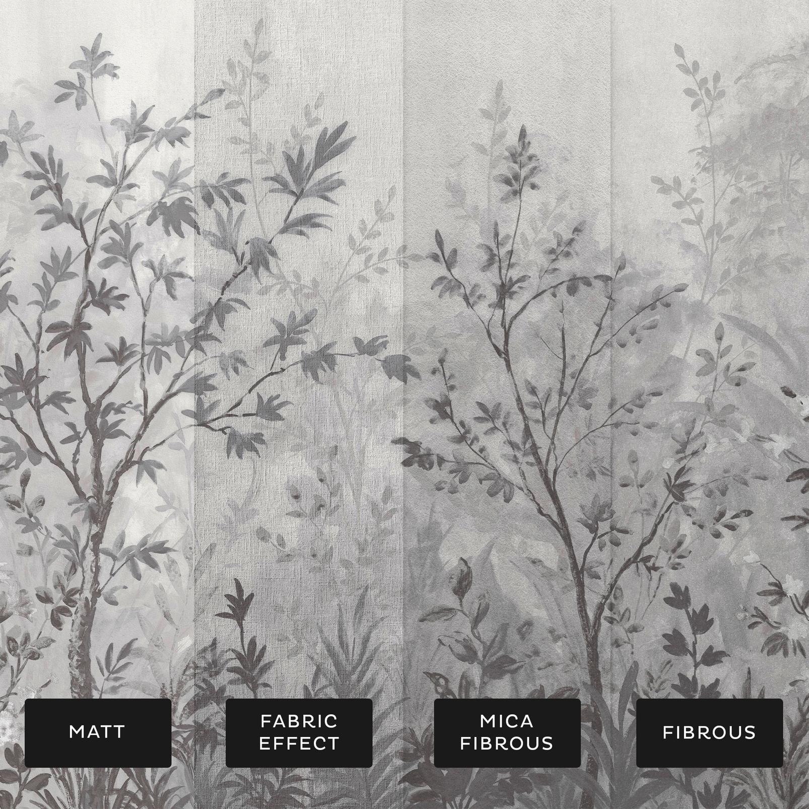 Forest in Bloom Monochrome Bespoke Mural Forest in Bloom Monochrome Bespoke Mural