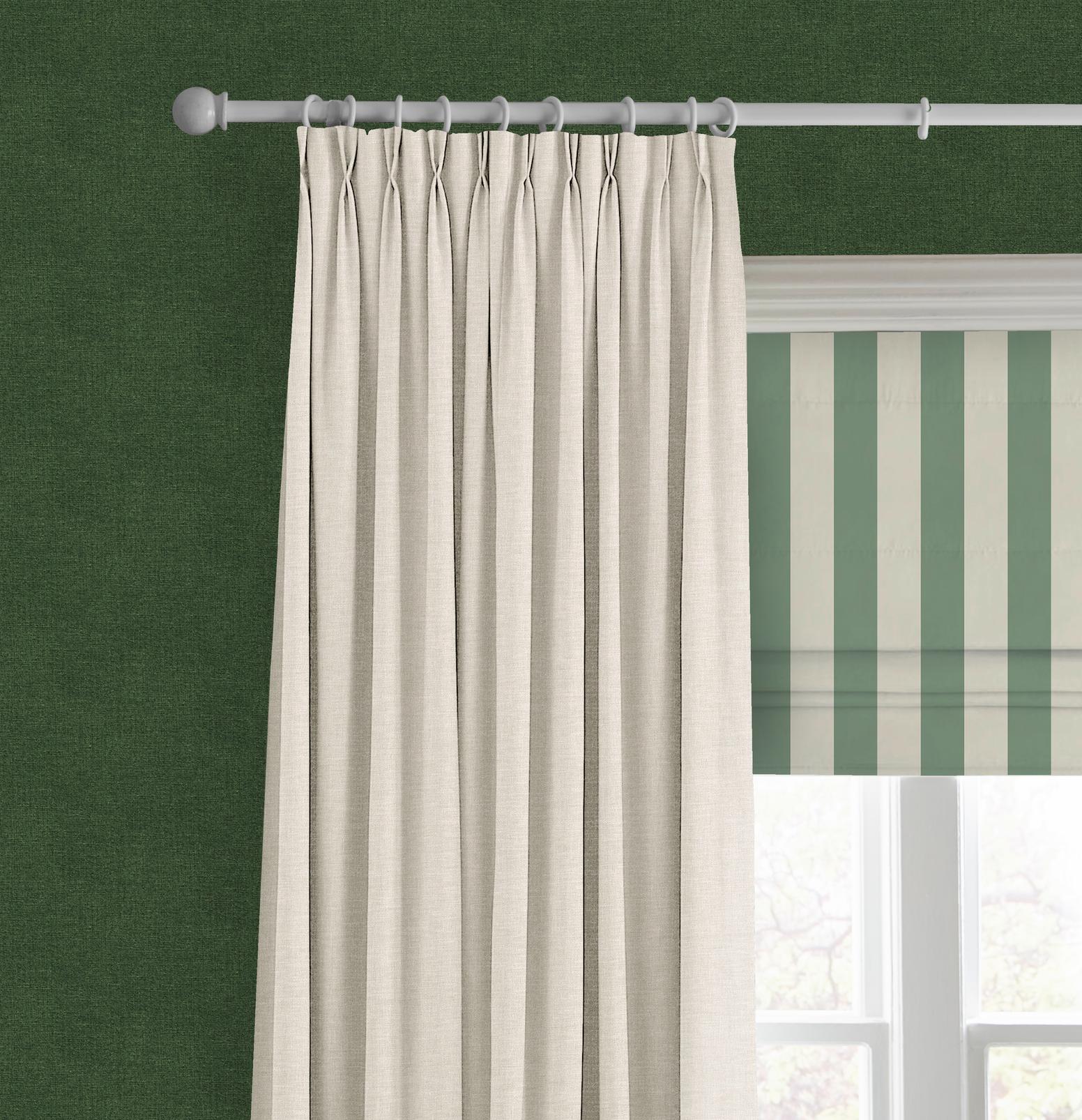 Équilibre Stripe Green Roman Blind