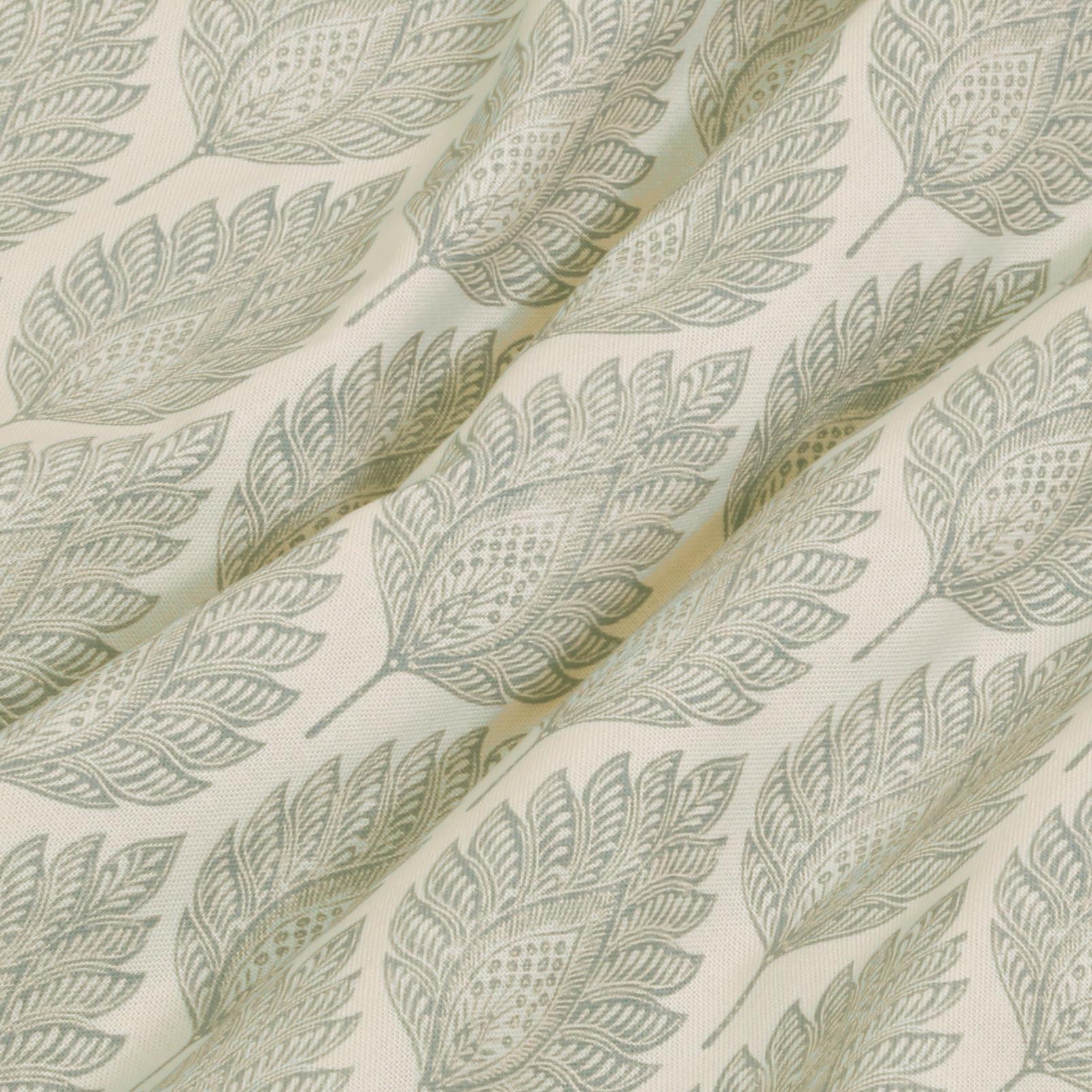 Flame Leaf Green Curtain