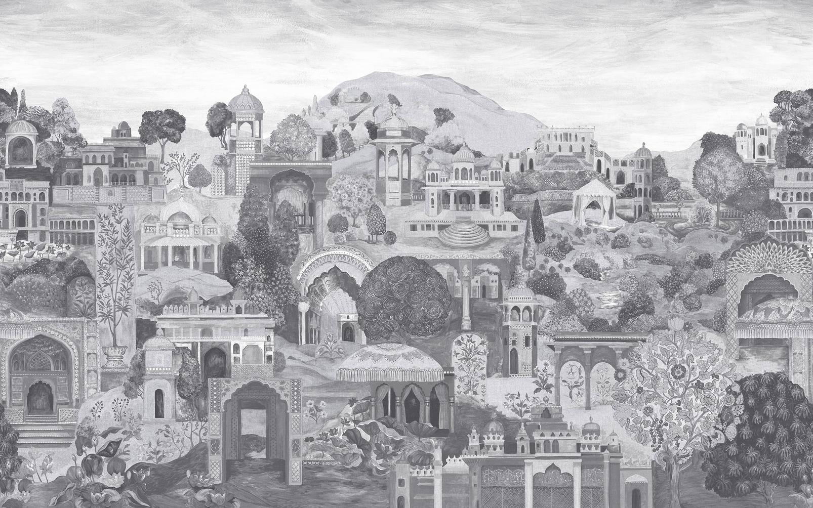 The Lost City Monochrome Bespoke Mural