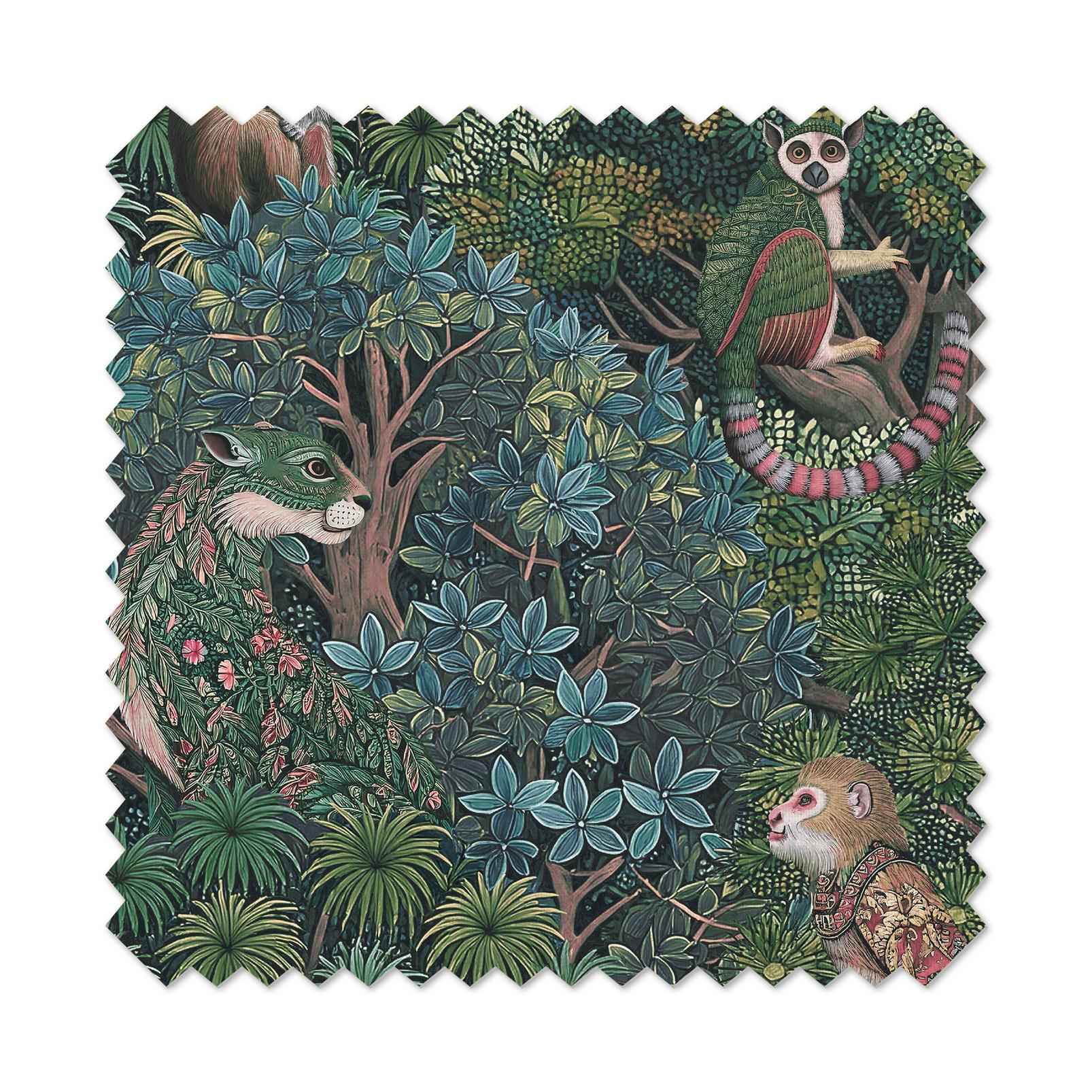 Treetop Troop Green Roman Blind
