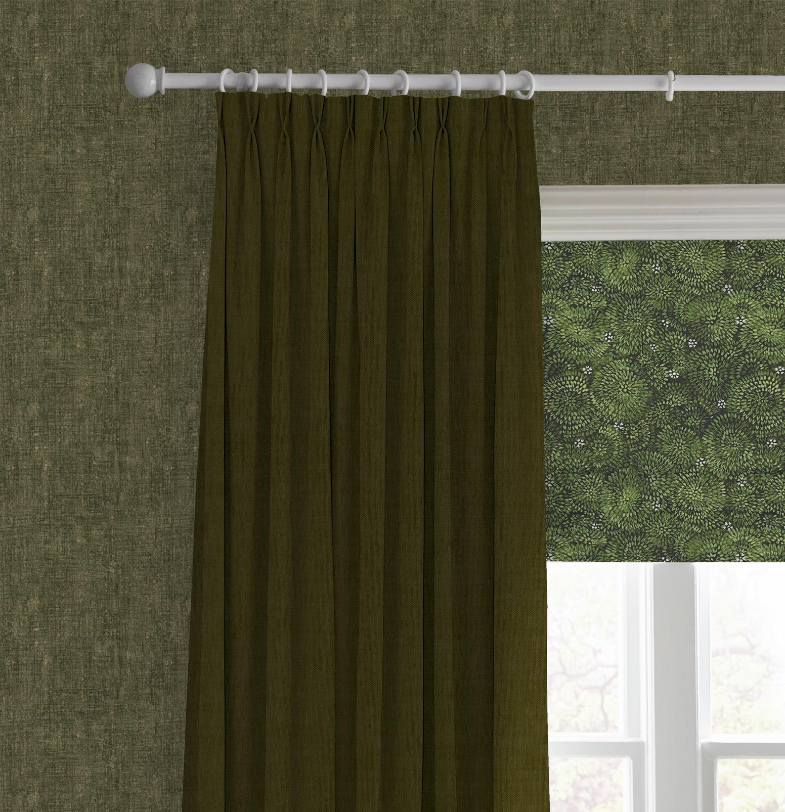 Above the Canopy Bottle Green Roman Blind
