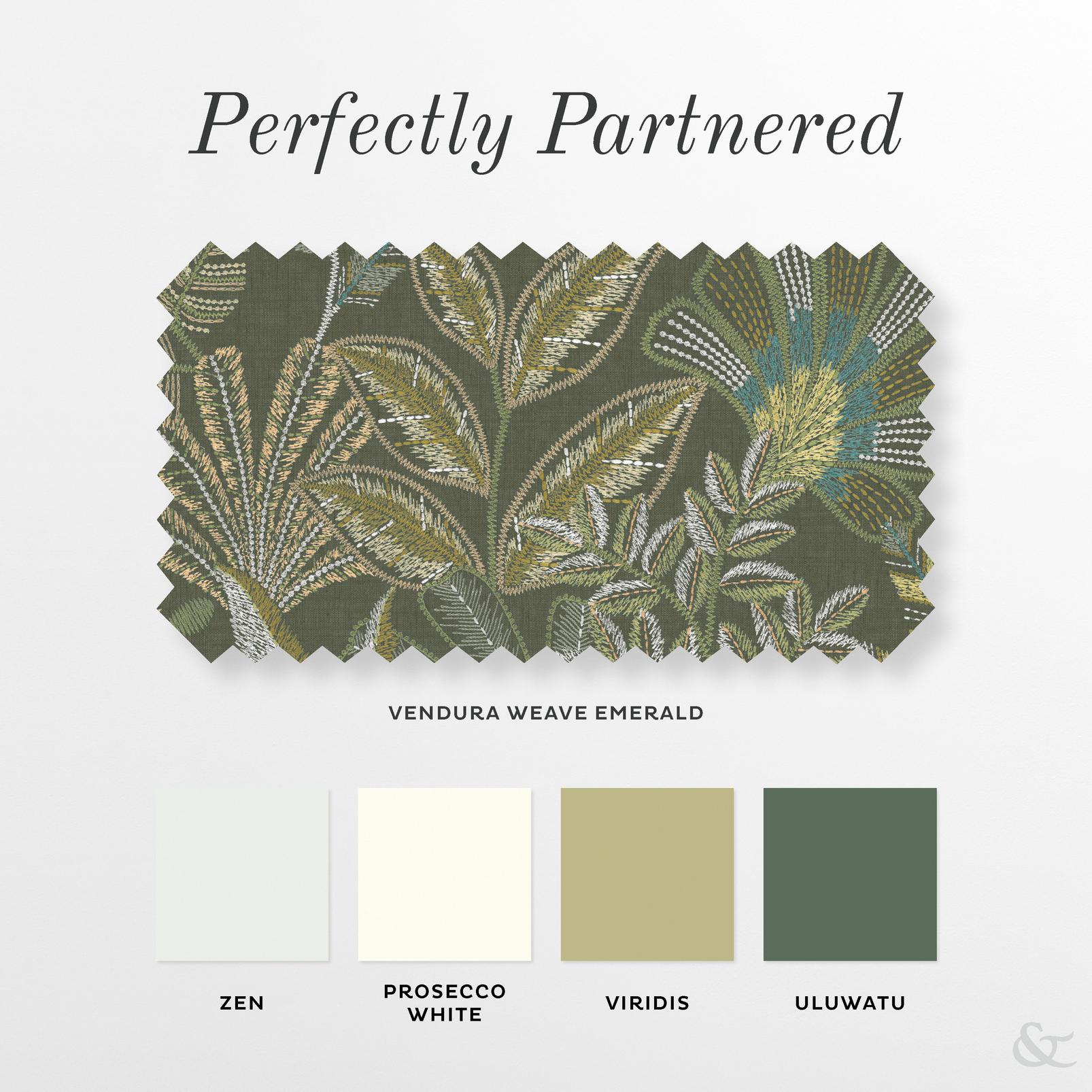 Vendura Weave Emerald Roman Blind Vendura Weave Emerald Roman Blind